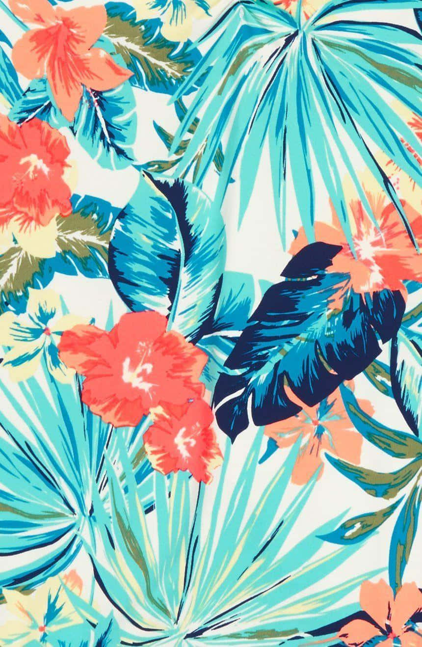Relaxing Summer Days Aesthetic Tropical Background