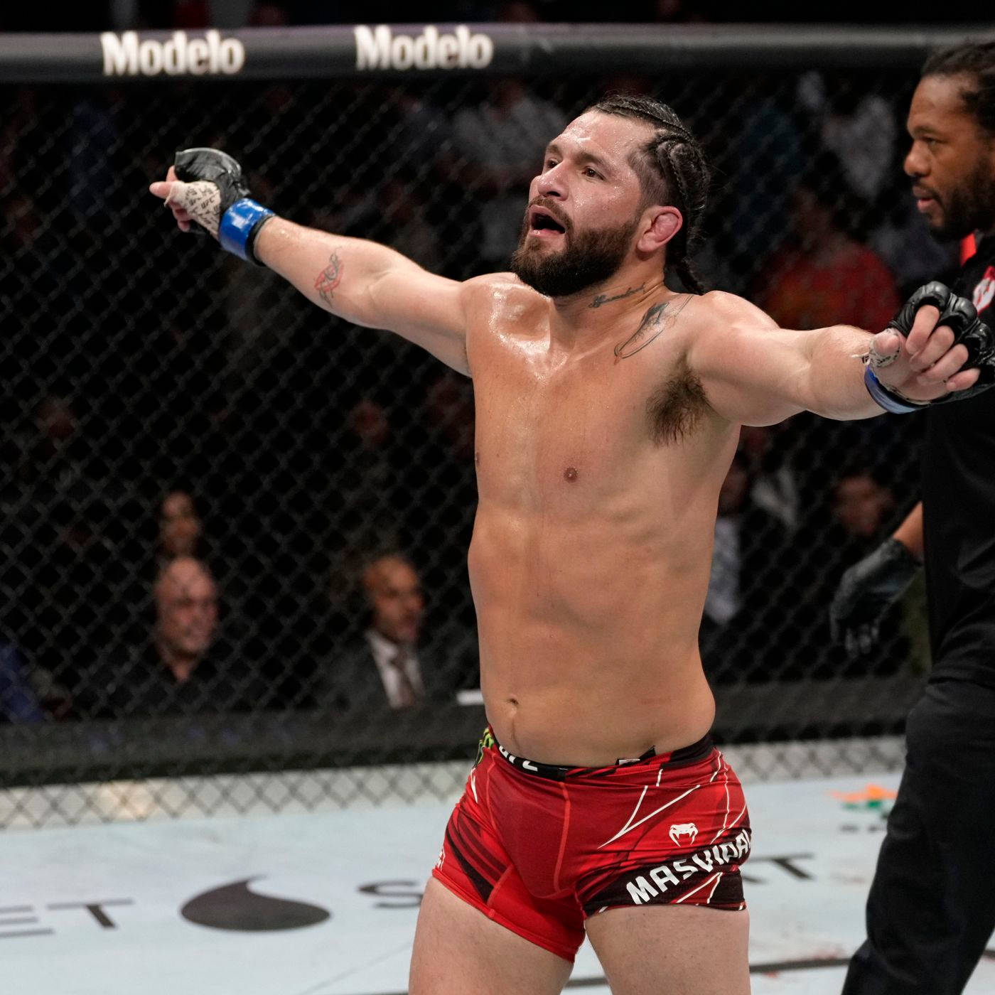 Relieved Jorge Masvidal Background