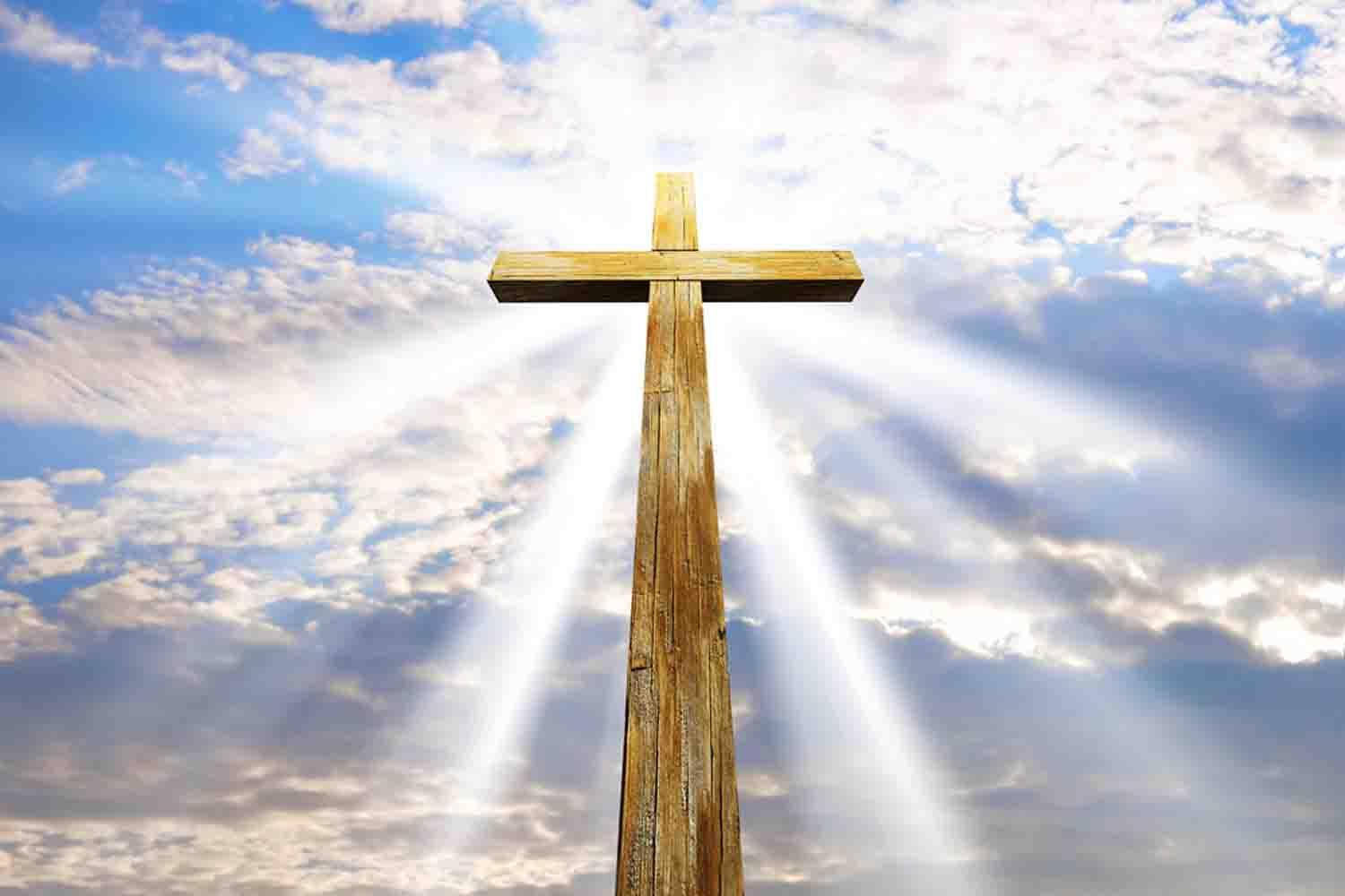 Religious Christianity Wooden Cross Background