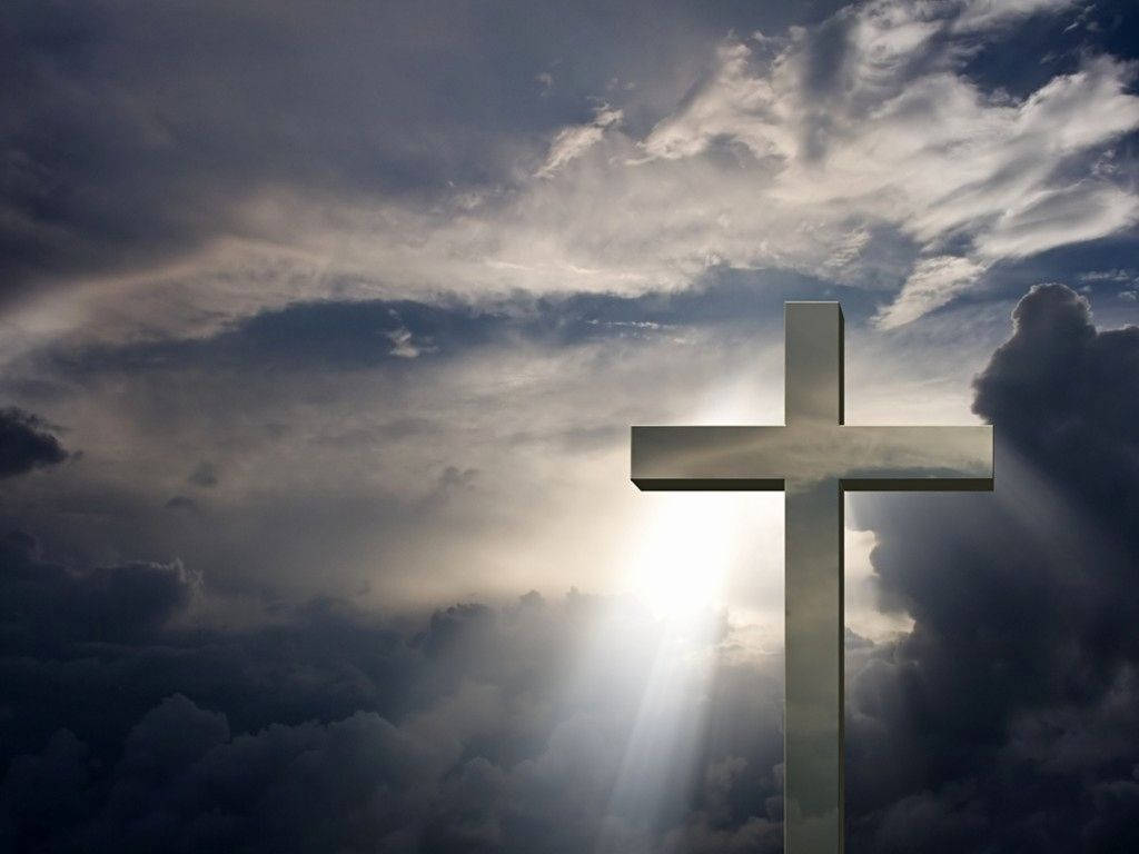 Religious Dramatic Cross Background