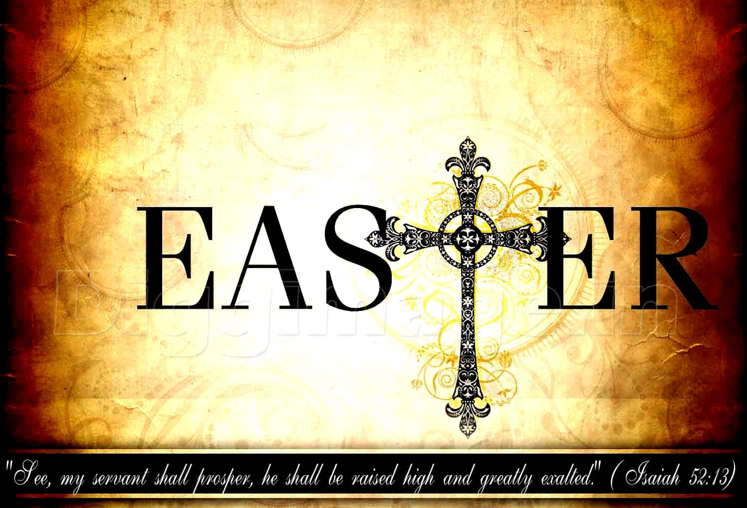 Religious Easter Grunge Background