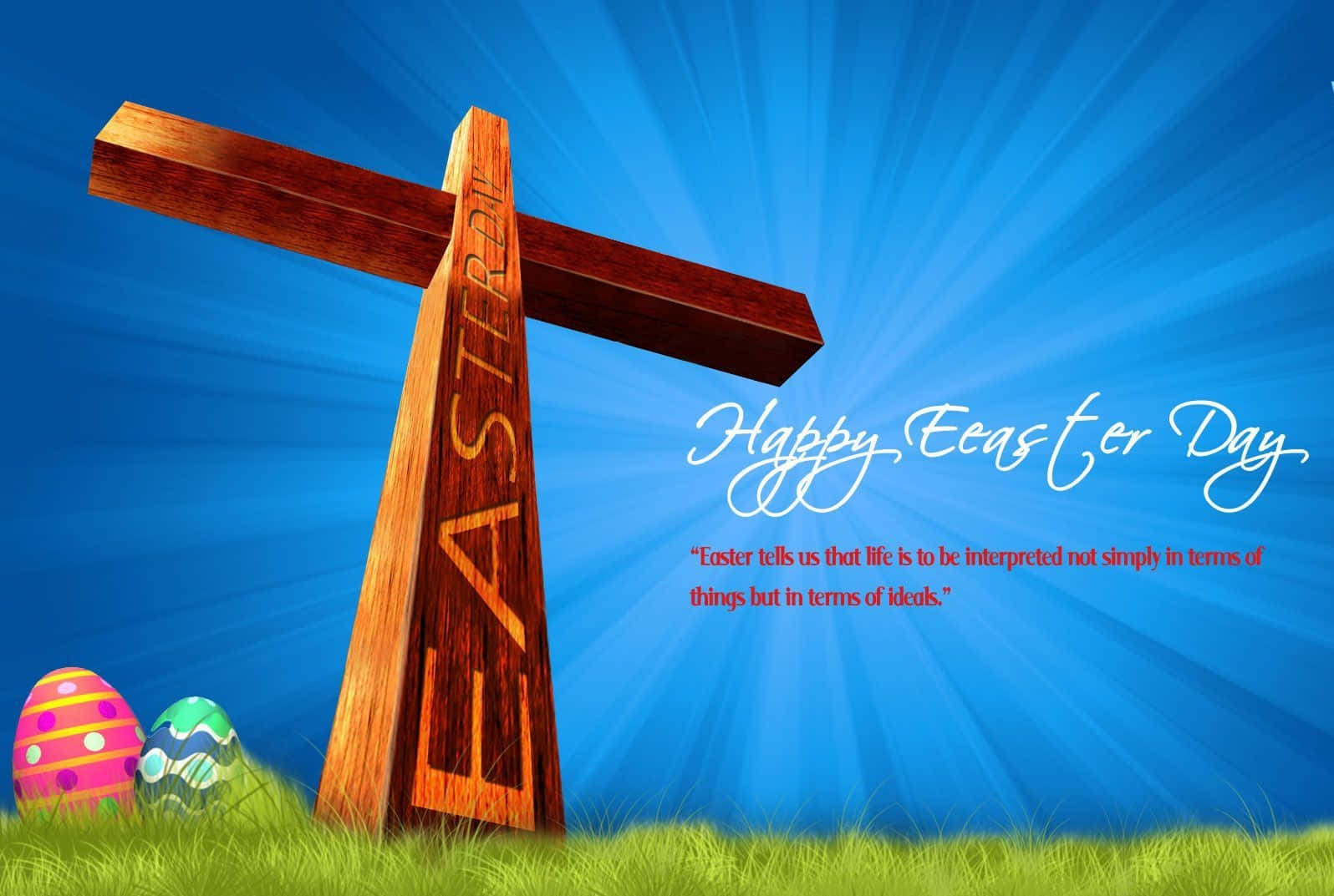 Religious Happy Easter Day Background