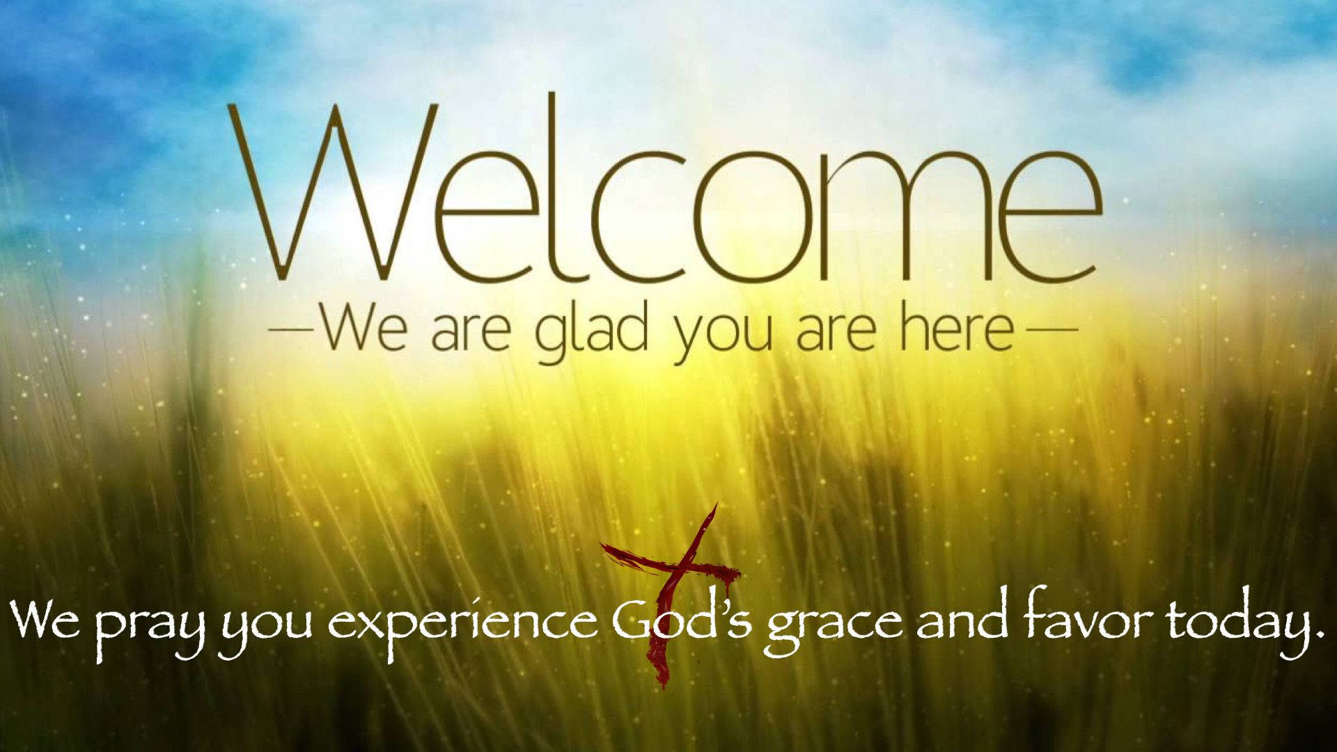 Religious Welcome Quote Background