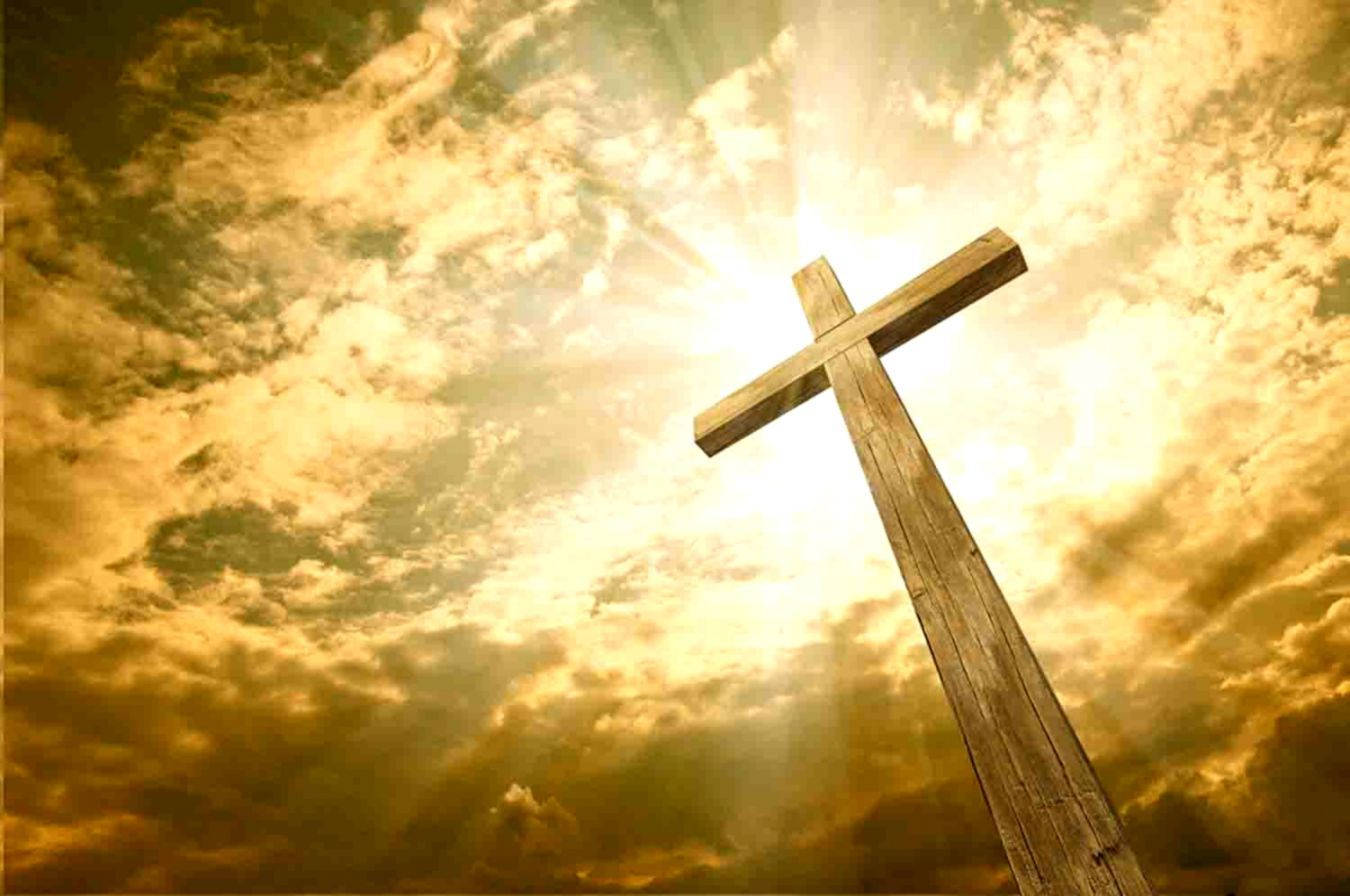 Religious Wooden Cross Background