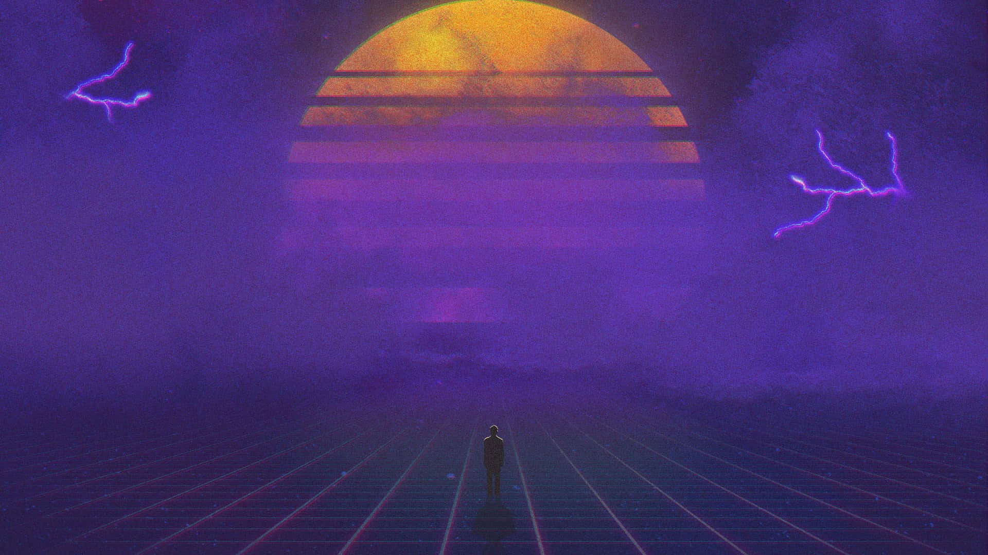 Relish In The Beauty Of A Glorious Retro Sunset Background