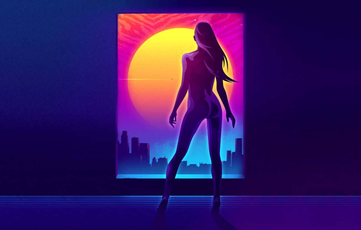 Relive The 80s With A Blast Of Electric Neon Background