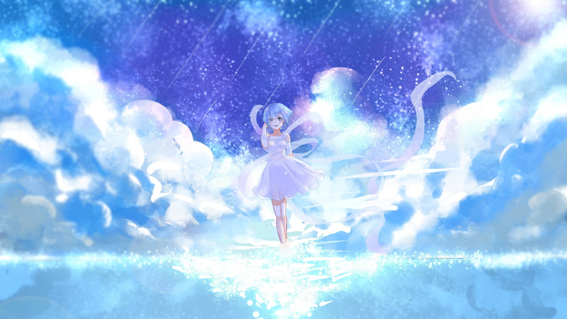 Rem Above The Clouds Background