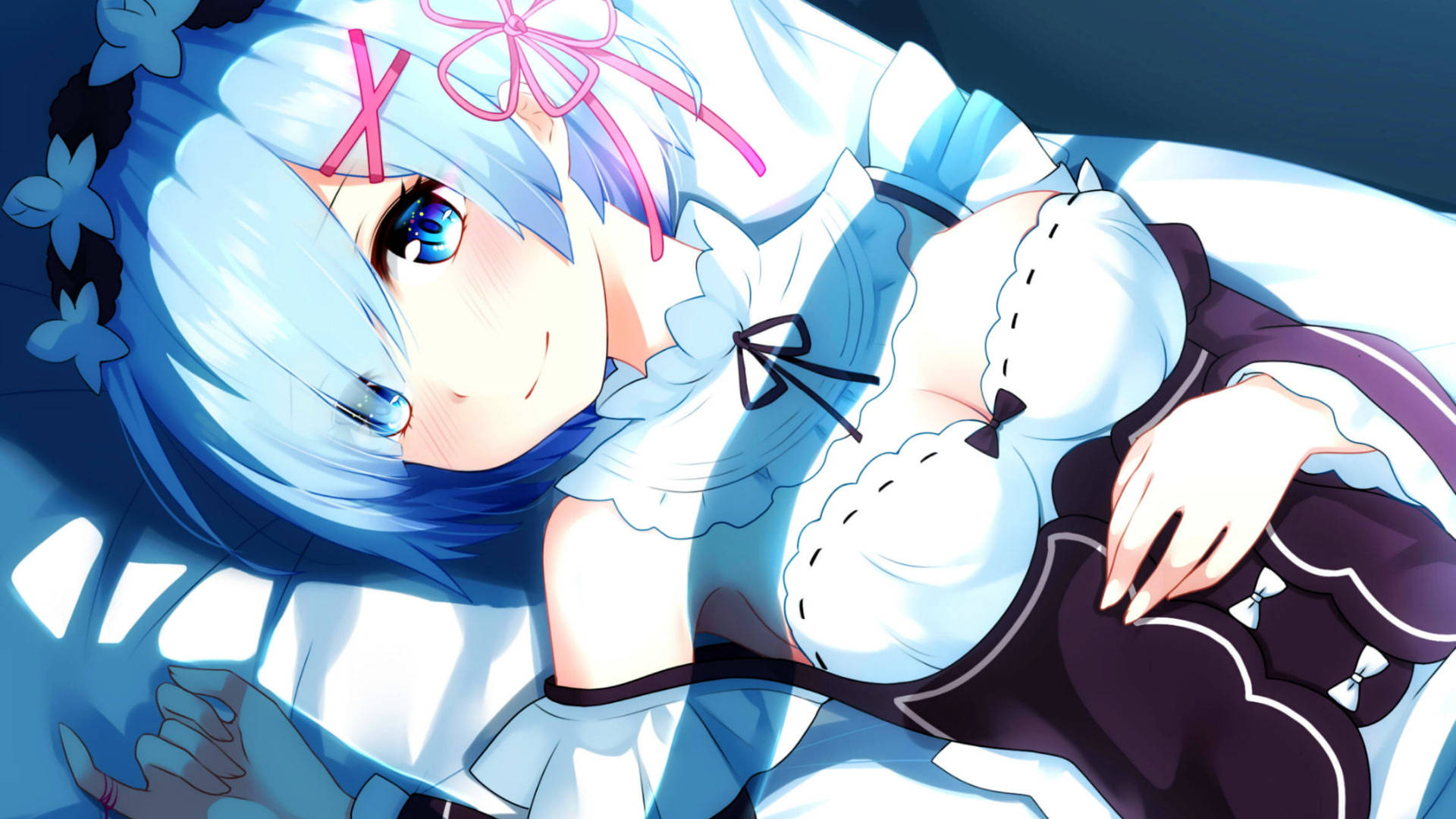 Rem Lying In Bed Background