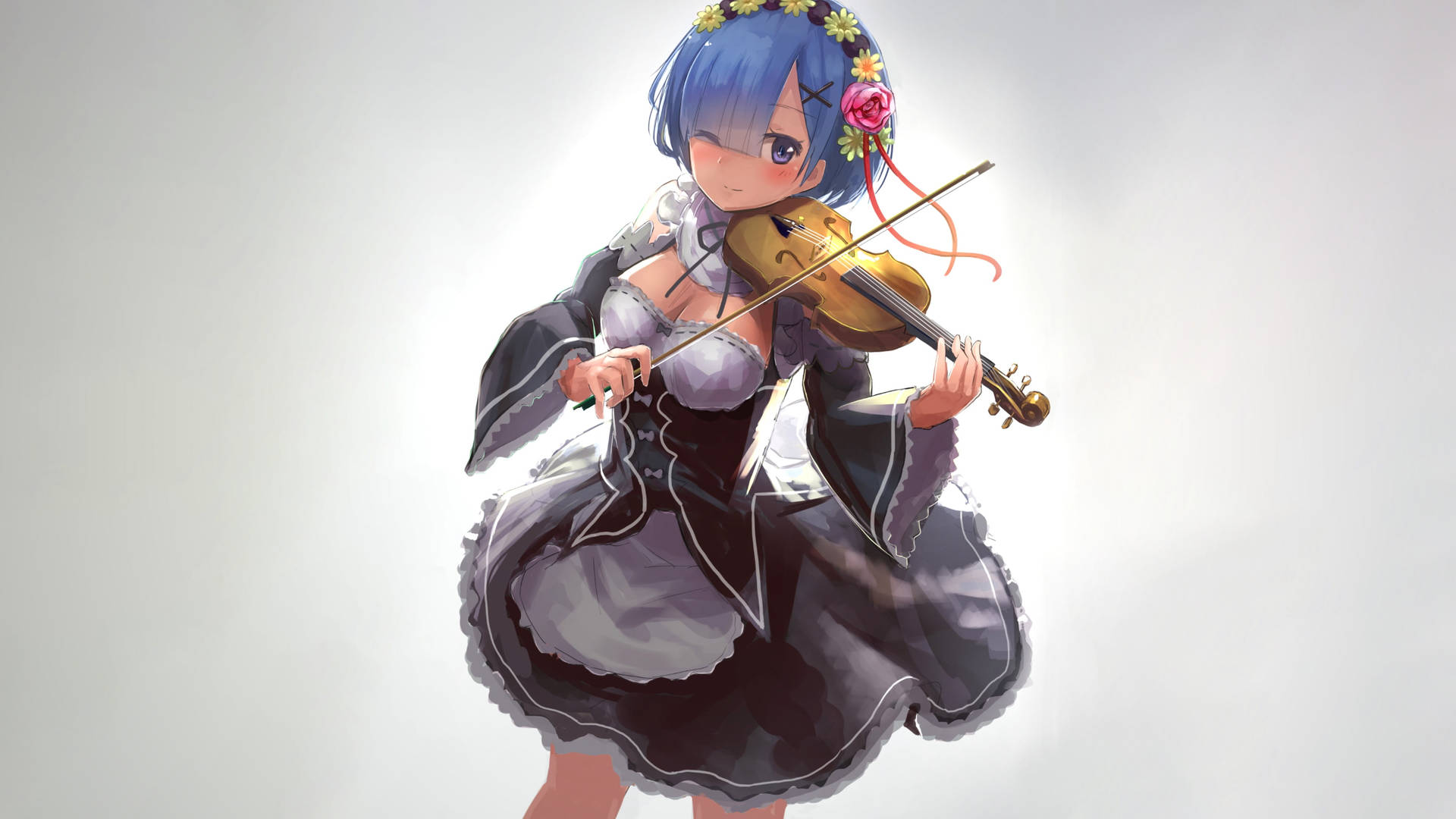 Rem Playing Violin Background