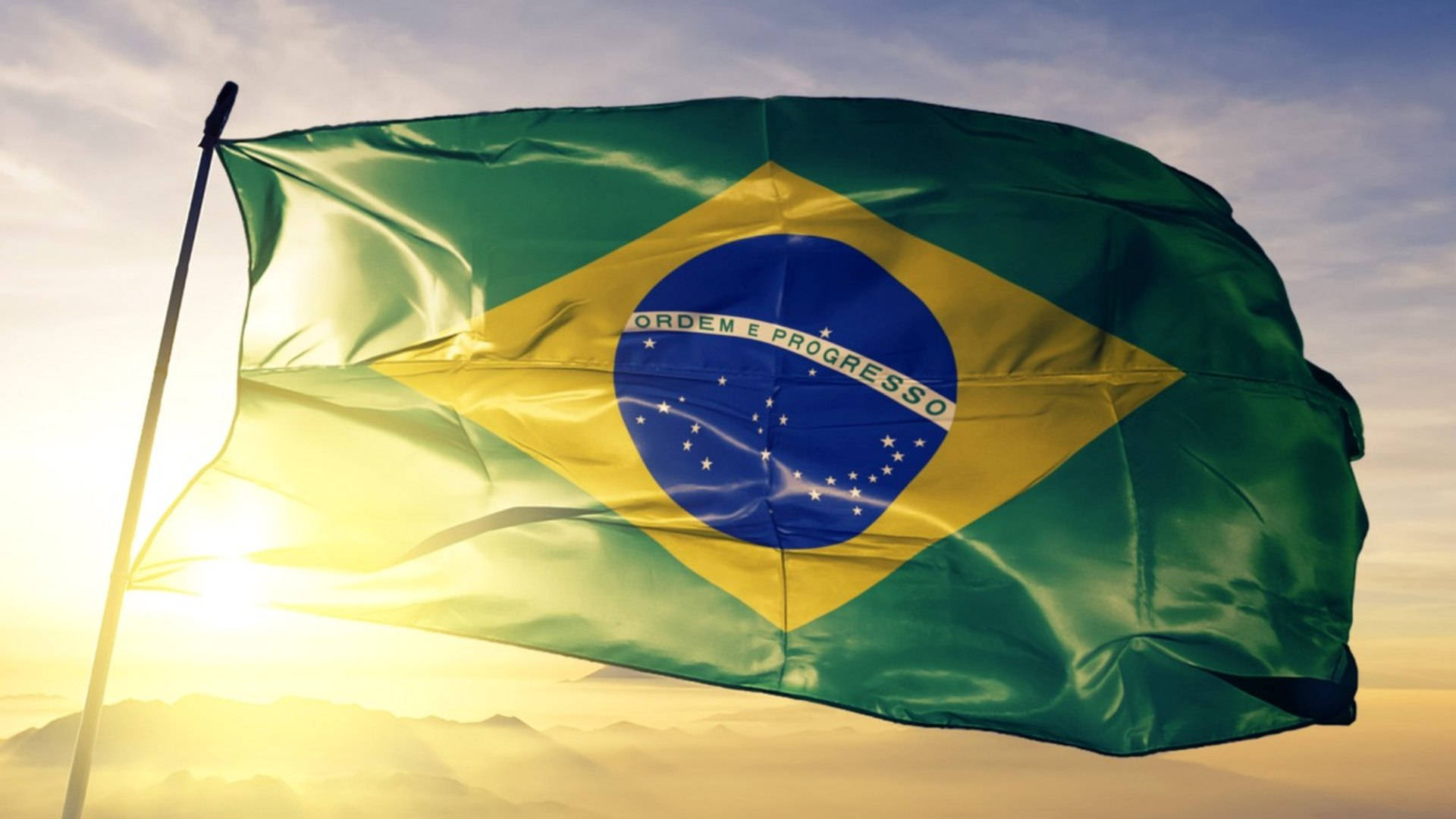 Remarkable Brazil Flag View Background