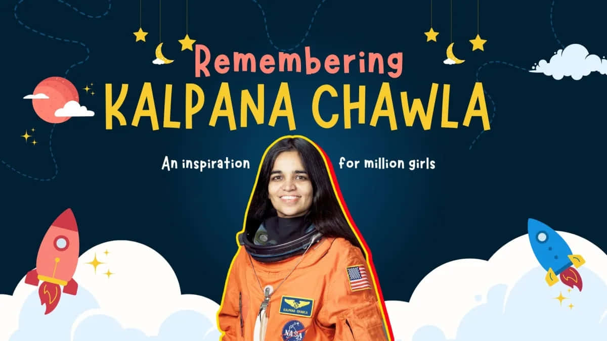 Remembering Kalpana Chawla Inspirational Tribute Background