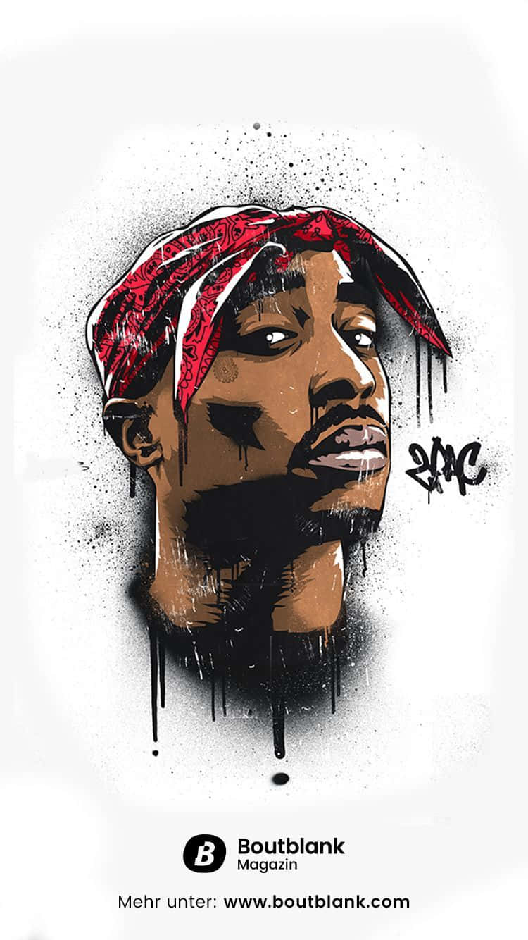 Remembering Tupac With The Iconic Tupac Iphone Background