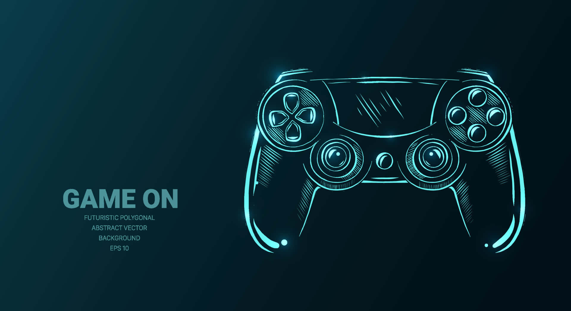 Remote Game Joystick Illustration