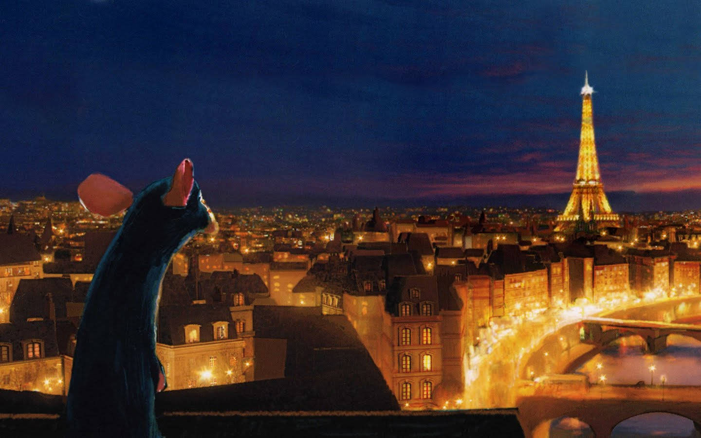 Remy Overlooking Paris Ratatouille