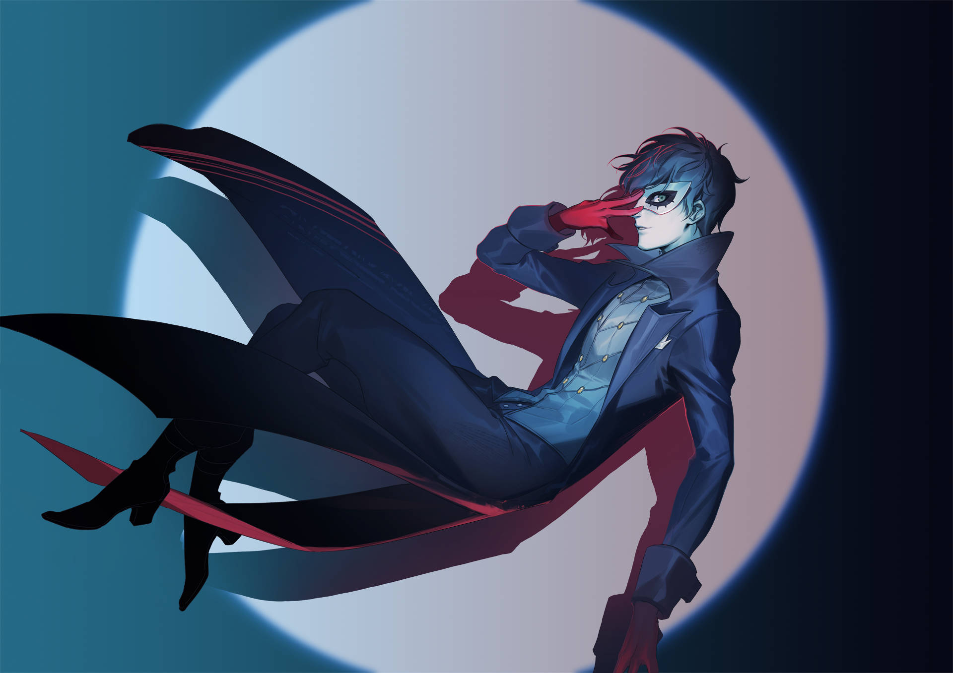 Ren Amamiya As The Joker Background