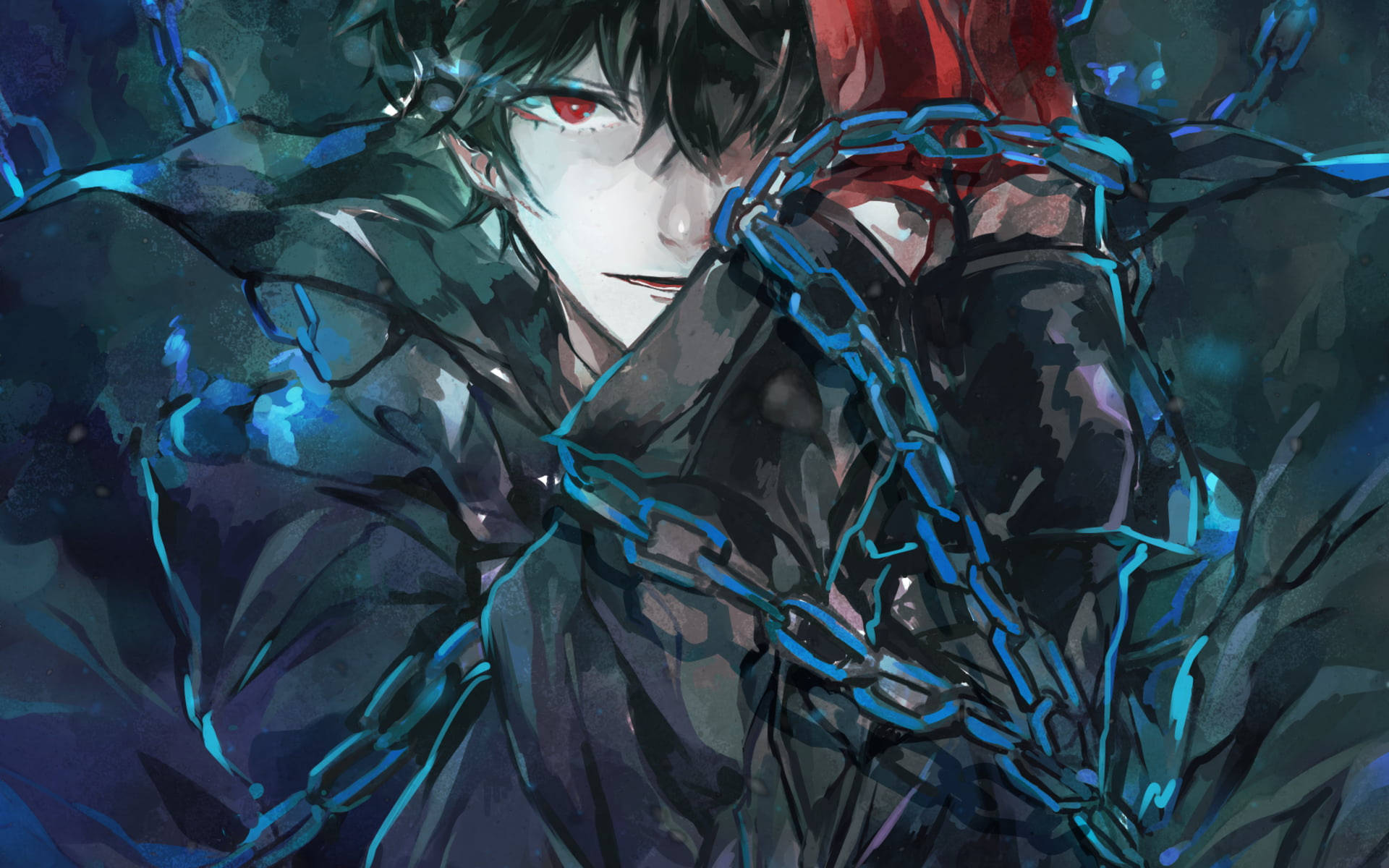 Ren Amamiya In Chains Background