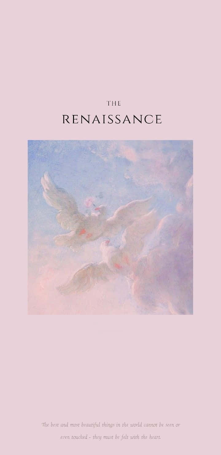 Renaissance Pink Aesthetic Background