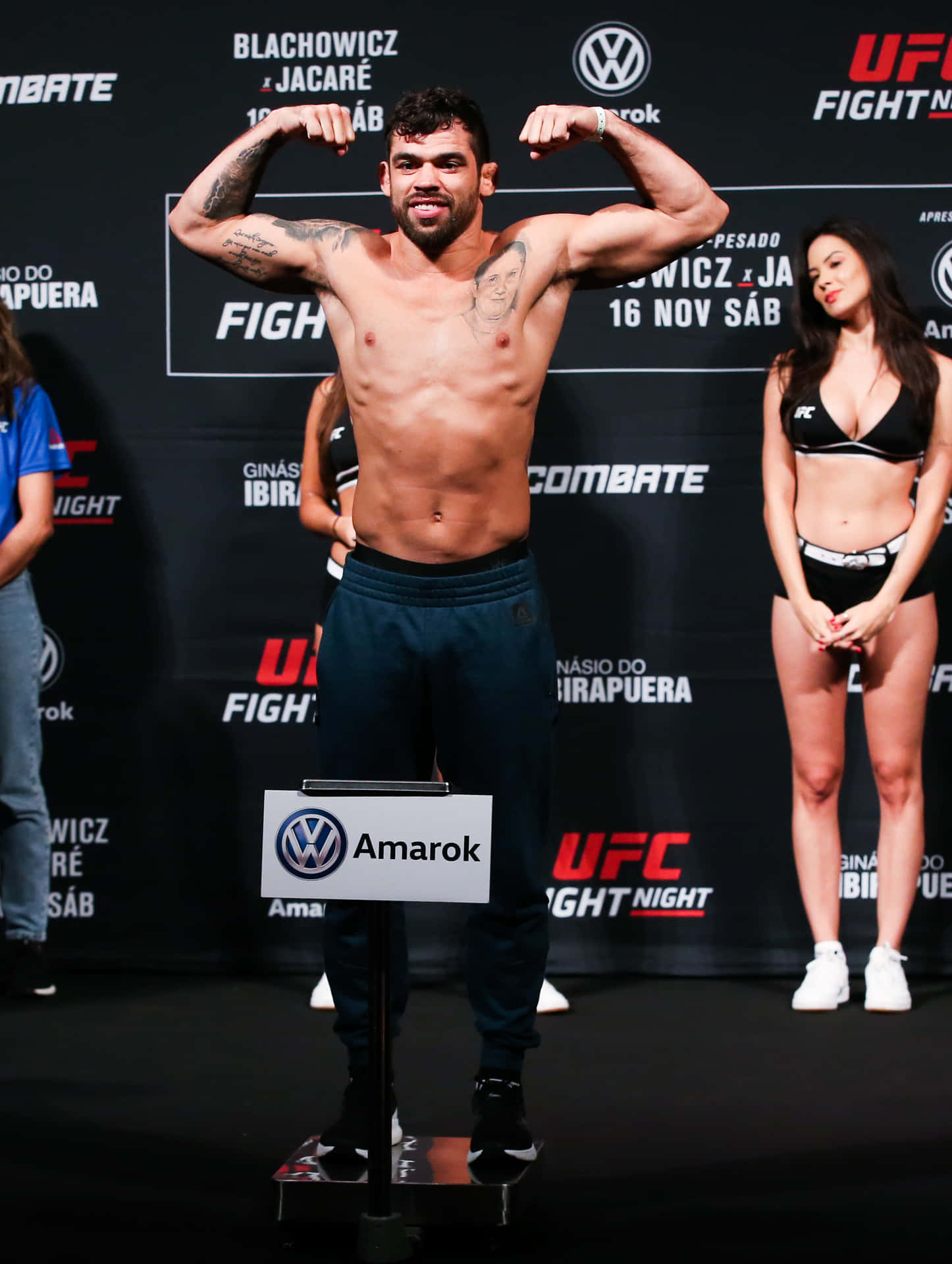 Renan Barão During 2018 Ufc Weigh In Background