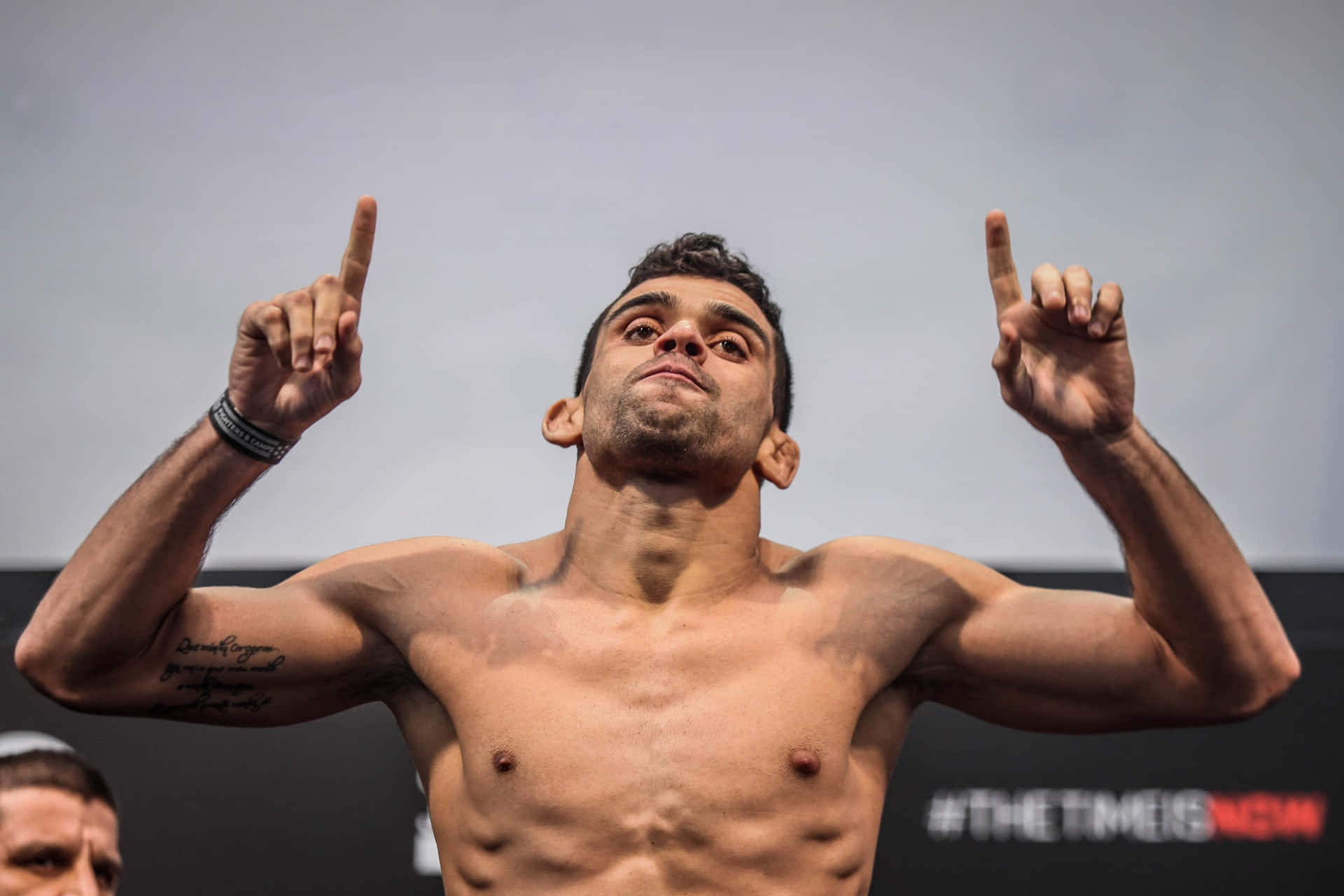 Renan Barão During Fight Night Weigh In Background