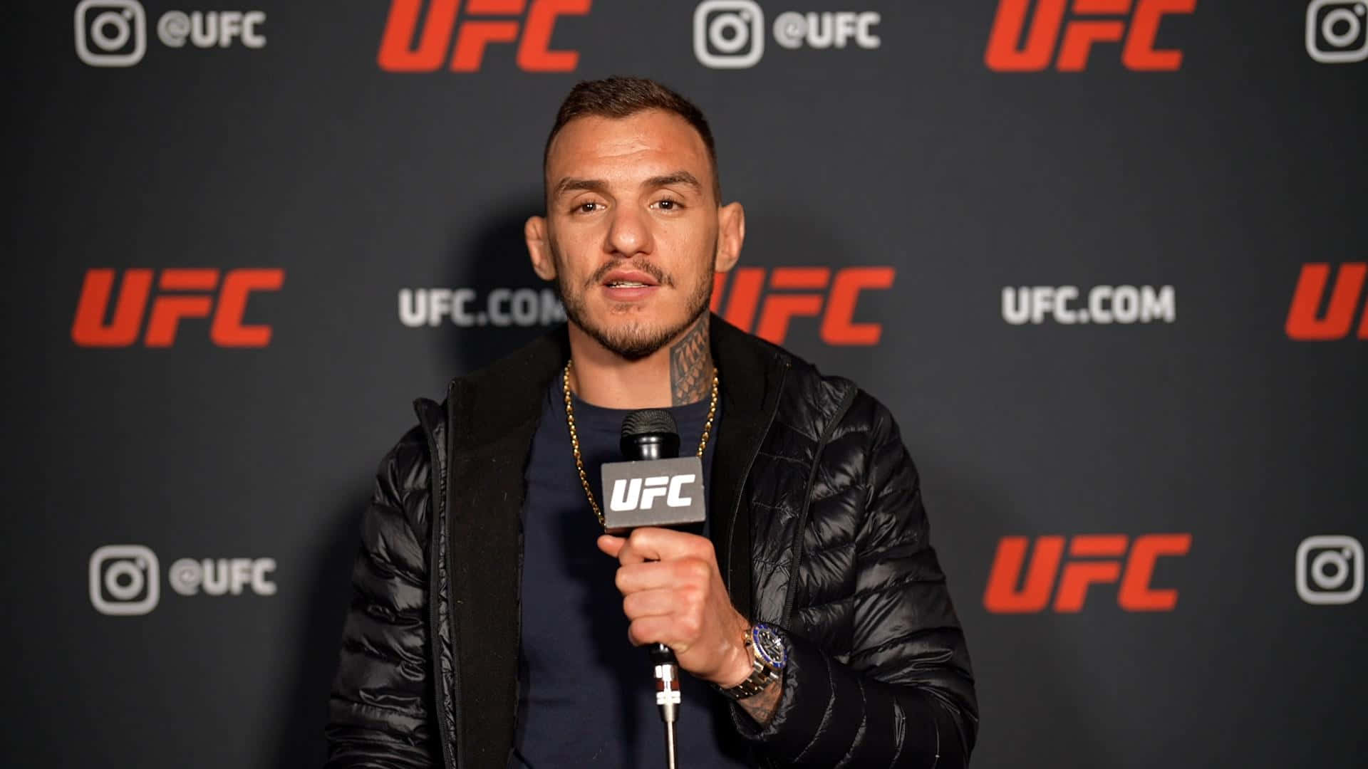 Renato Moicano In A Ufc Interview Background