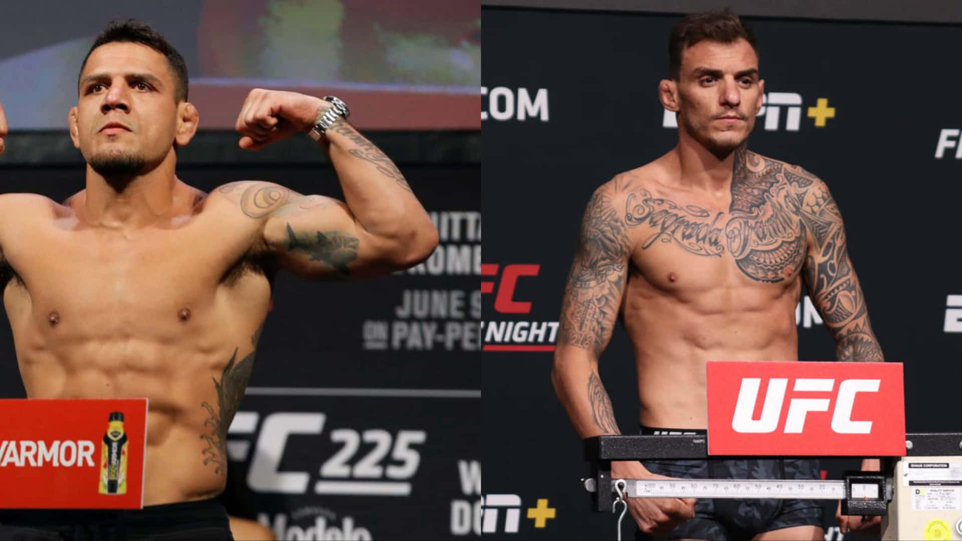 Renato Moicano Intensely Focused During Weigh-in