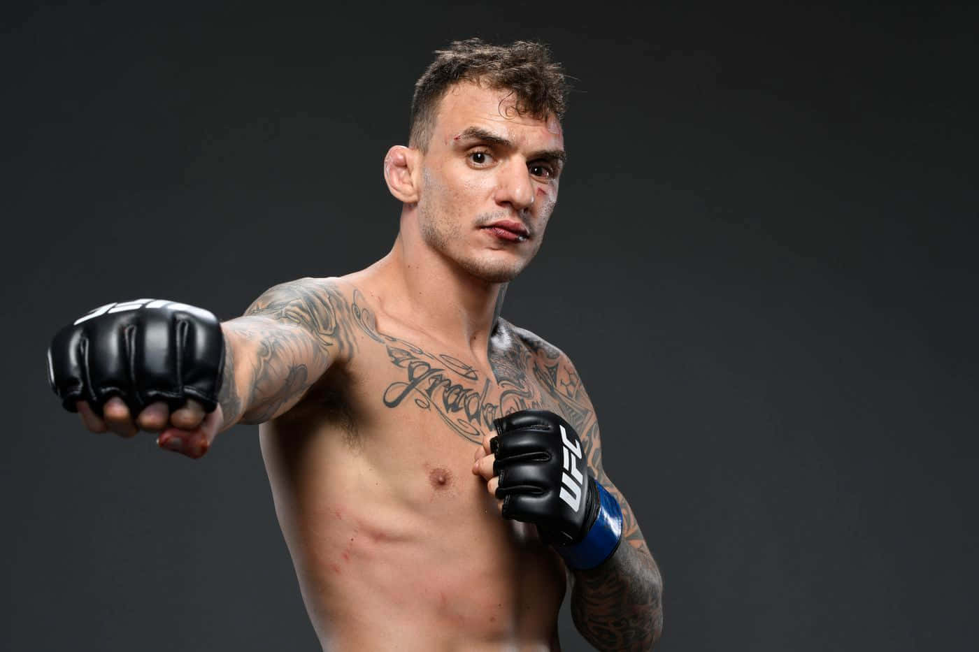 Renato Moicano Jab Pose Background
