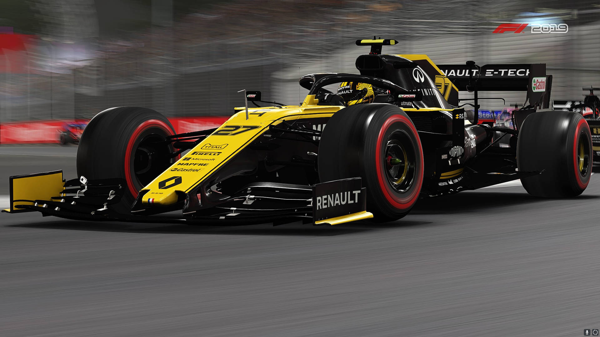 Renault #27 Car In F1 2019 Background