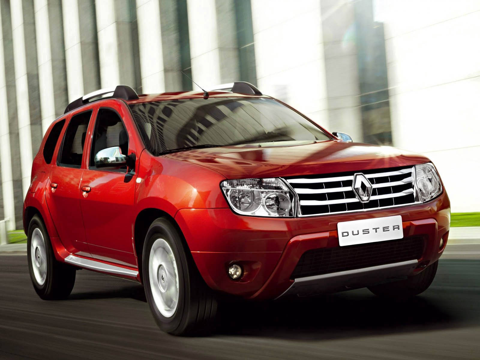 Renault Duster On Road Background