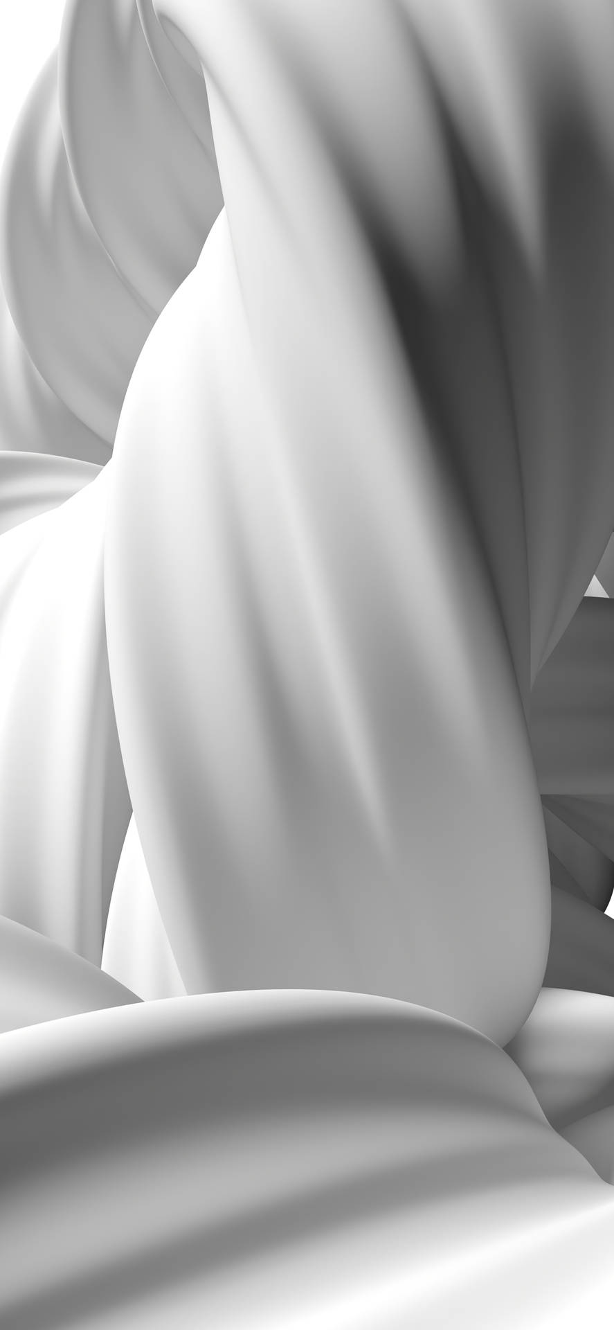 Rendered White Fabric Mobile 3d Background