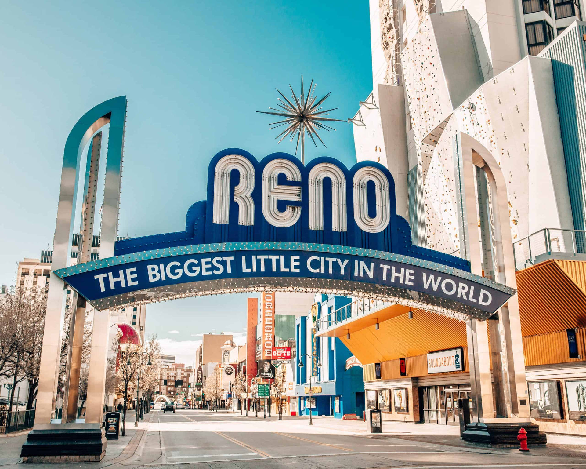 Reno Arch At Daytime