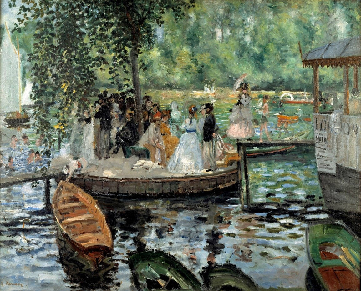 Renoir Party By The River Background
