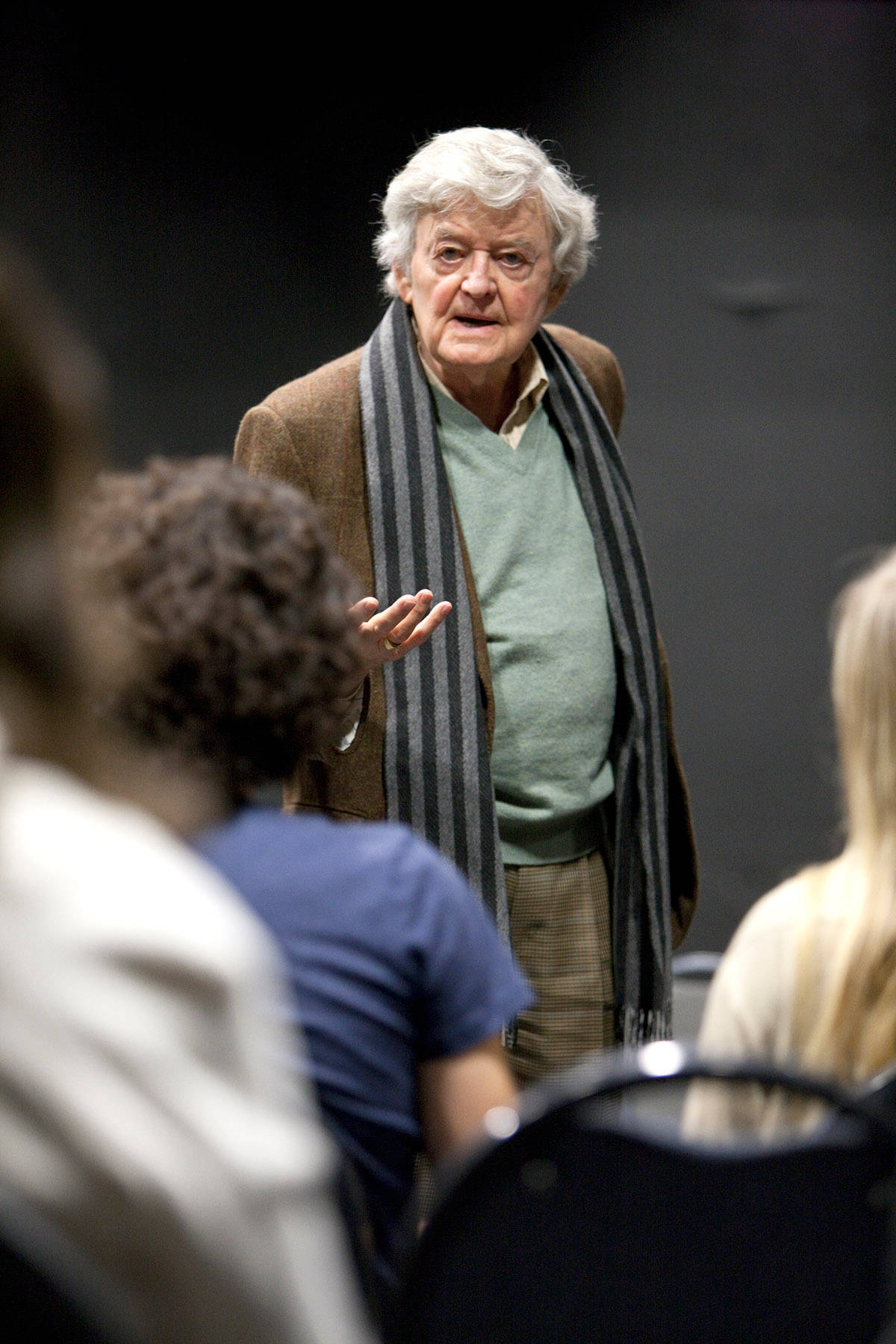 Renowned Actor Hal Holbrook In Professorial Attire Background