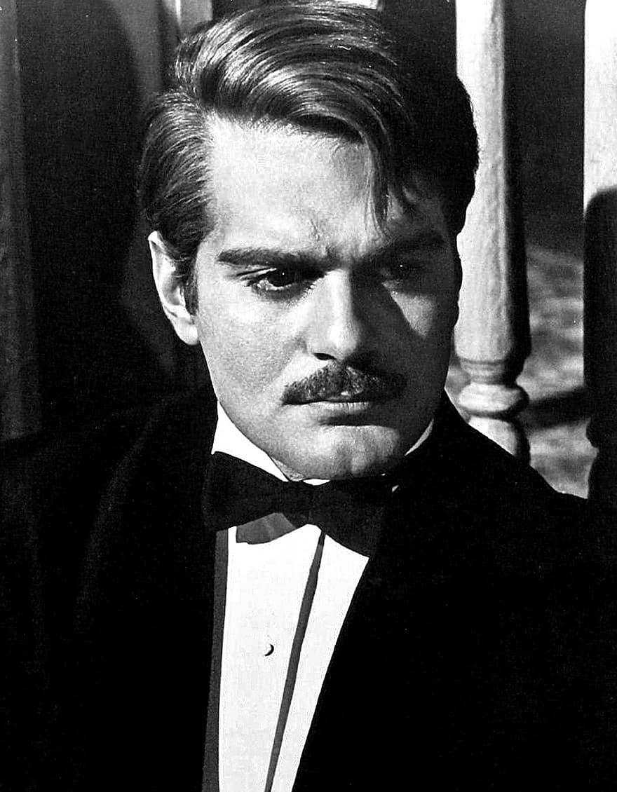 Renowned Actor Omar Sharif In A Portrait Background