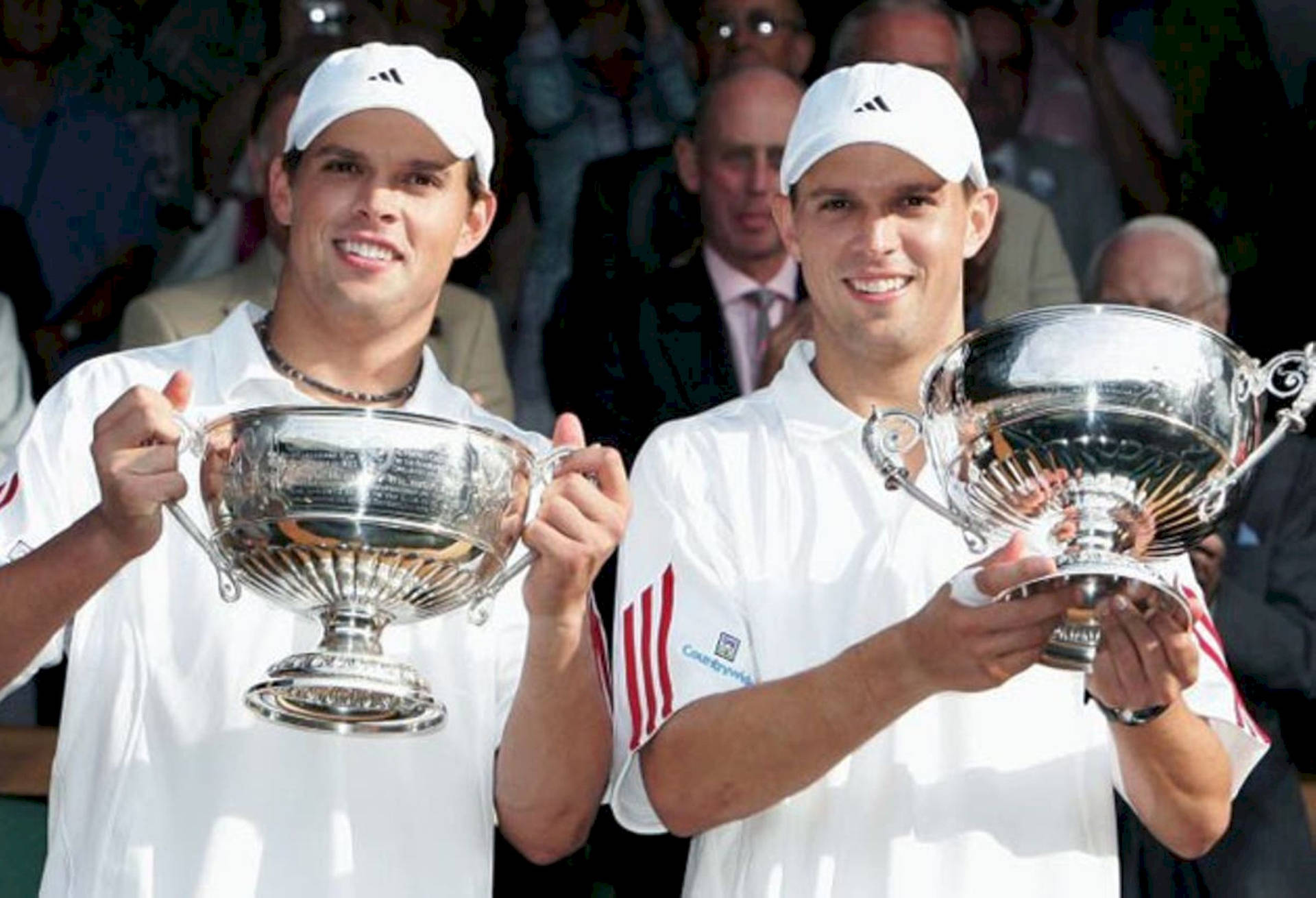 Renowned Tennis Duo Mike & Bob Bryan Celebrating Victory