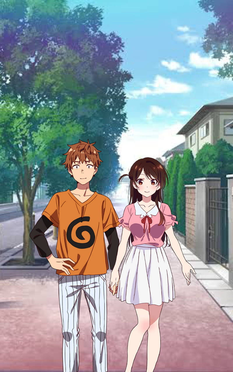 Rent A Girlfriend Couple Chizaru And Kazuya Background