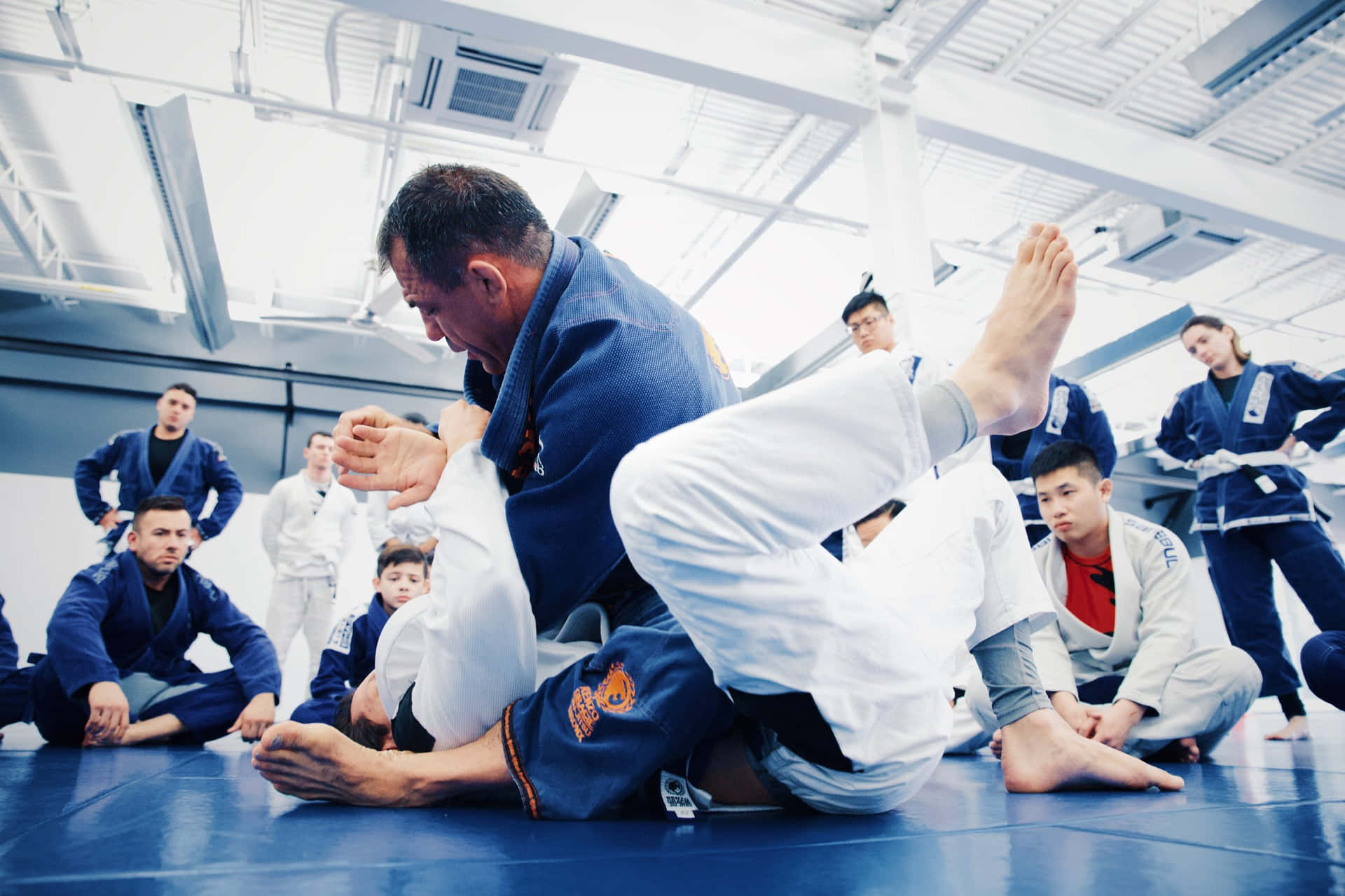 Renzo Gracie Conducting A Brazilian Jiu-jitsu Training Session