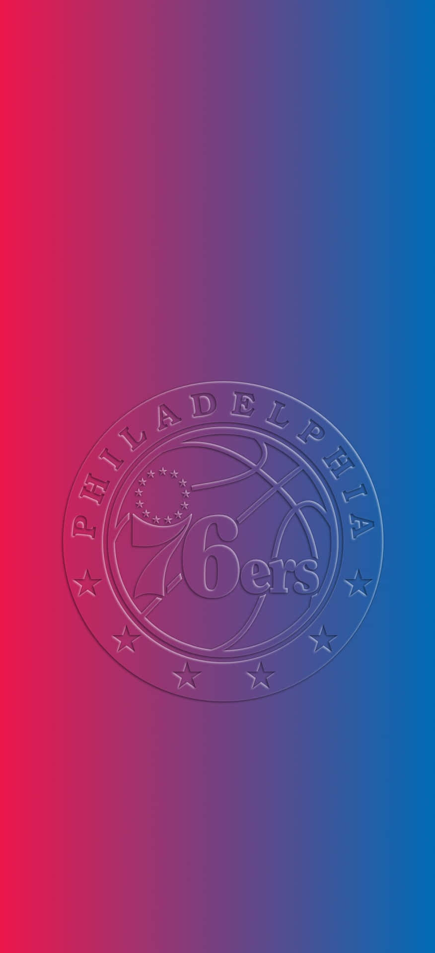 Rep Philadelphia With This Sleek Official Nba Philadelphia Sixers Iphone Wallpaper Background