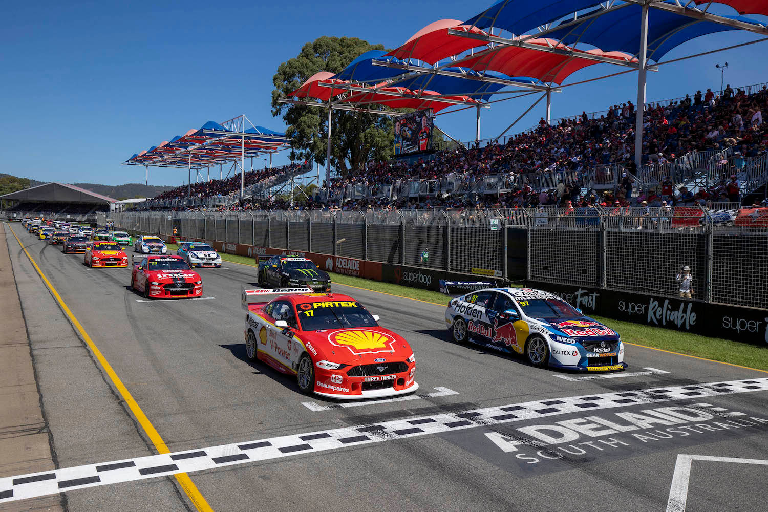 Repco Supercars Motorsport Championship In Adelaide South Australia Background