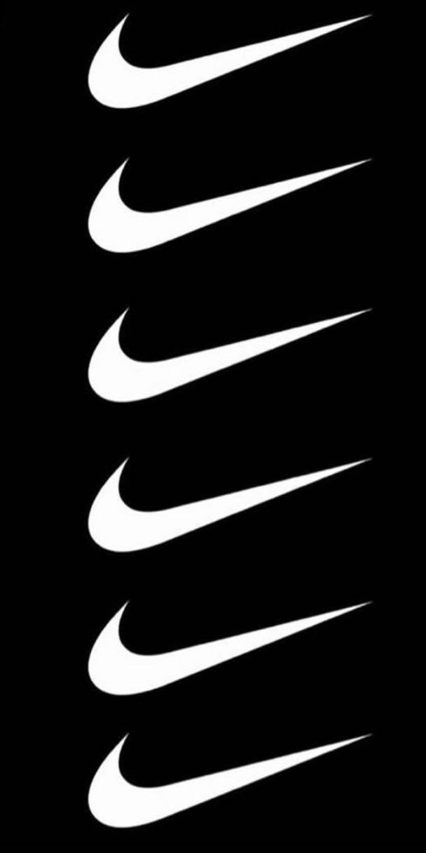 Repeated Swoosh Logo Background