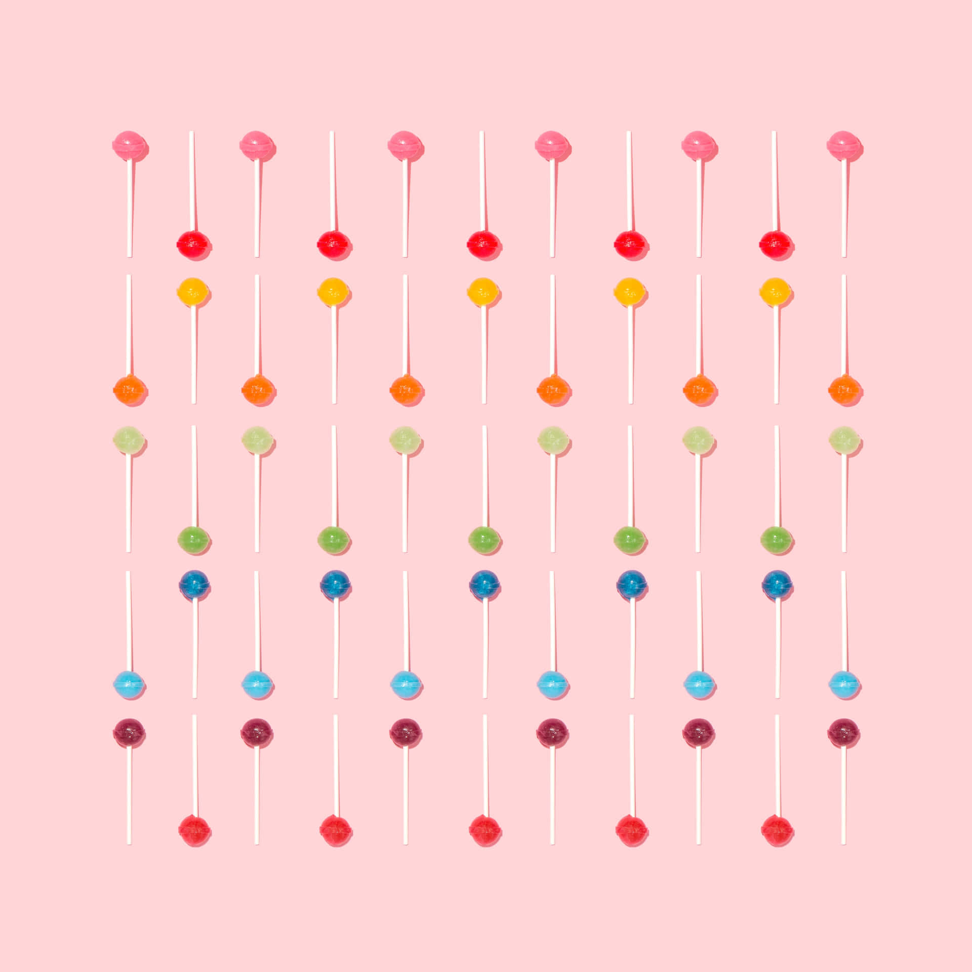 Repetitive Colorful Lollipops [wallpaper] Background
