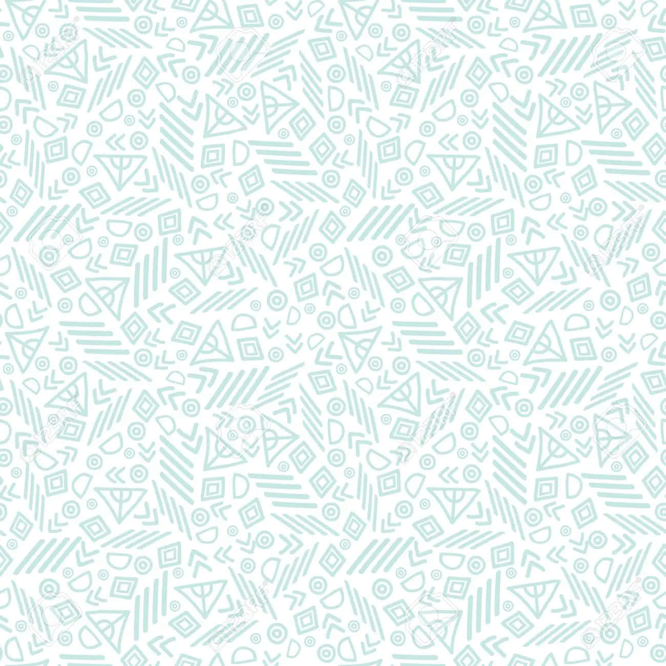 Repetitive Green Shapes [wallpaper] Background