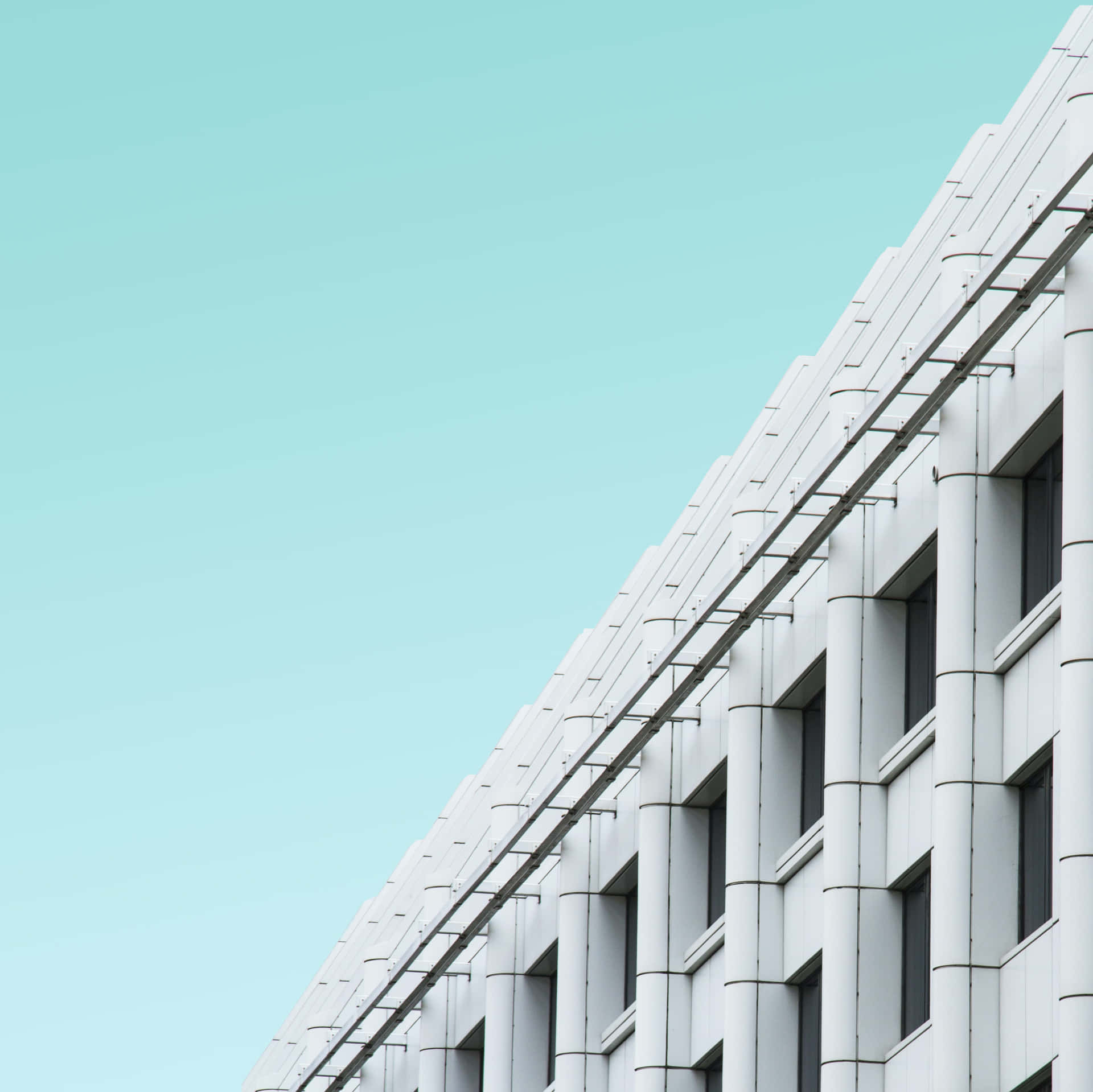 Repetitive White Building [wallpaper] Background