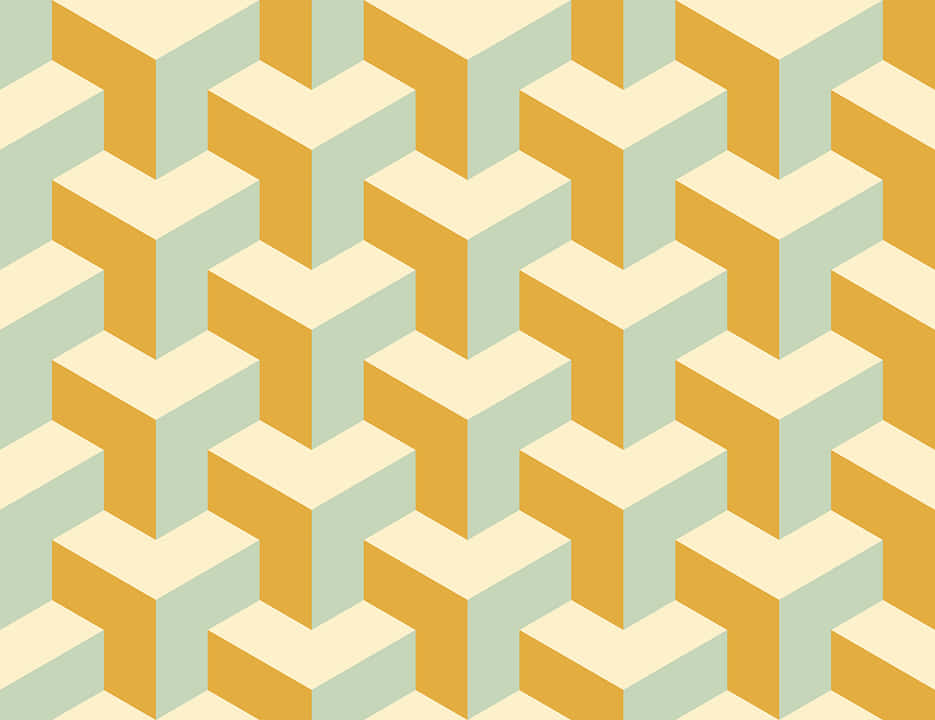 Repetitive Yellow Wall [wallpaper] Background