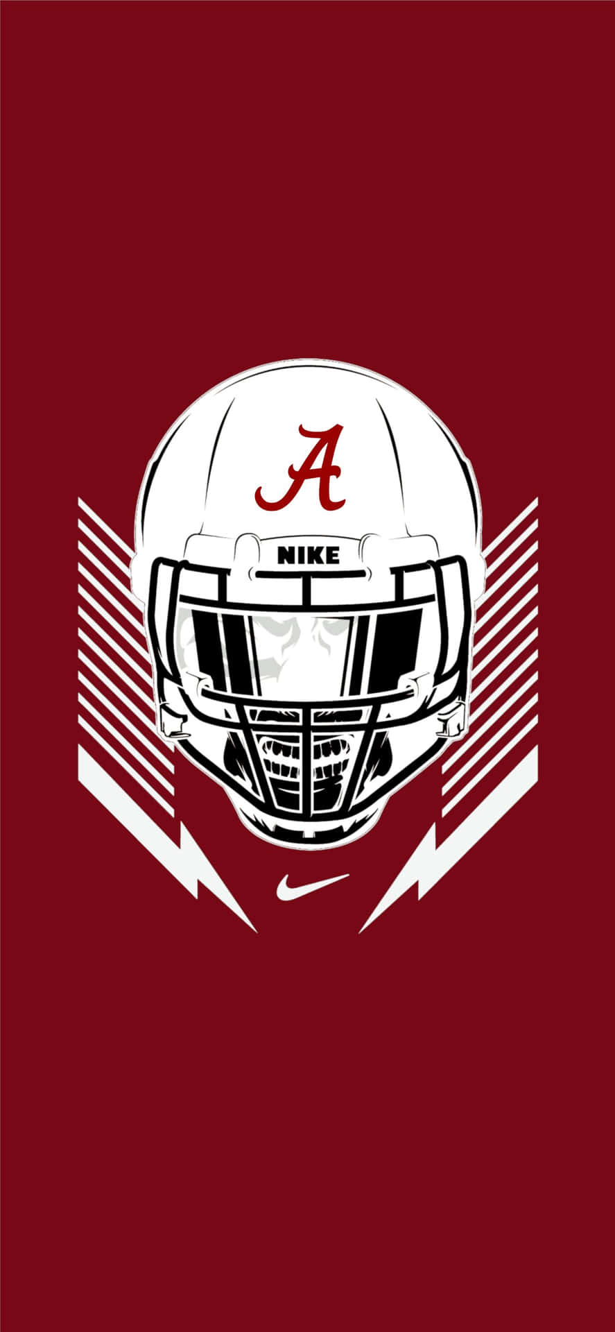 Represent Your Favorite College Football Team, Alabama Crimson Tide, On Your Iphone Background