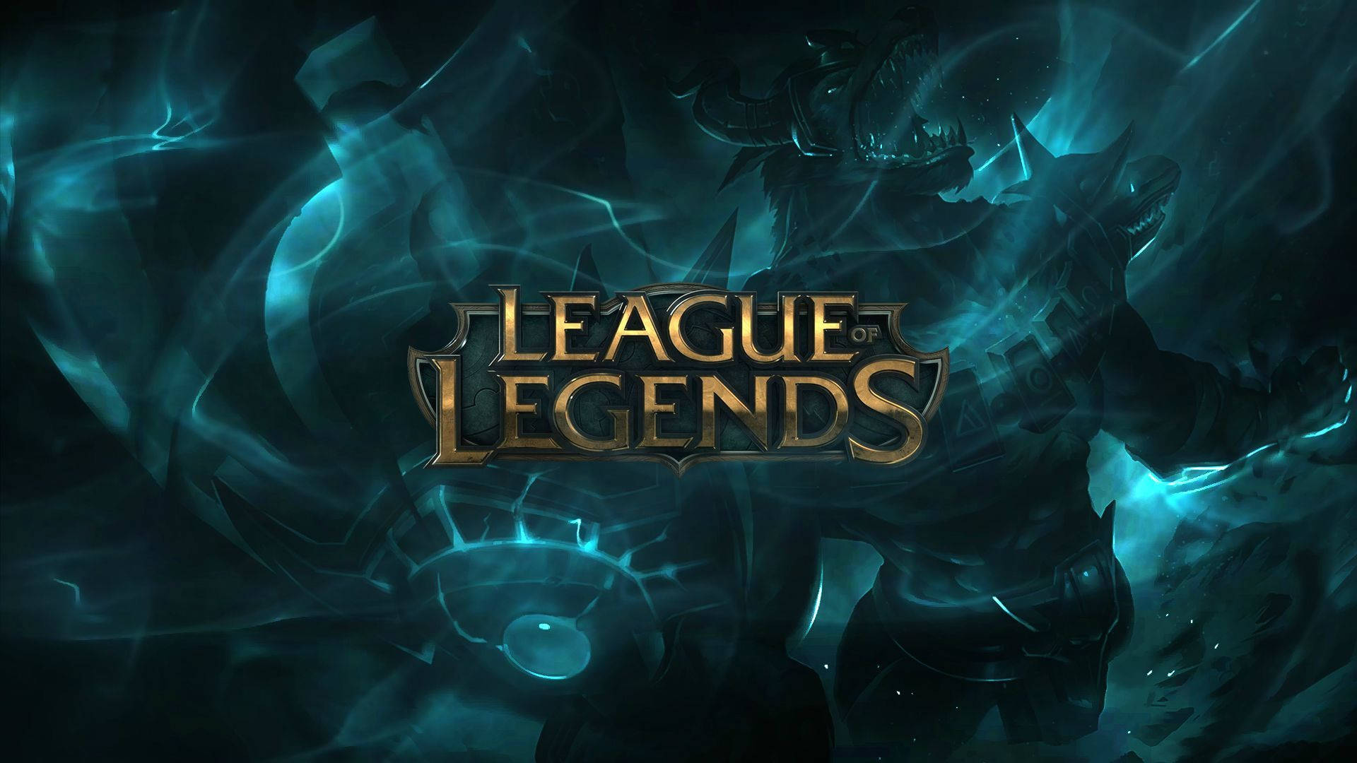 Representation Of League Of Legends Logo Background