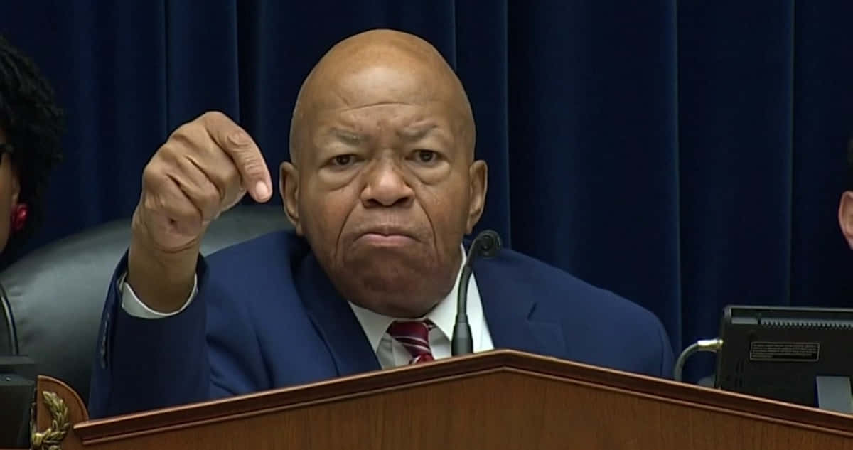 Representative Elijah Cummings Pointing Down Background
