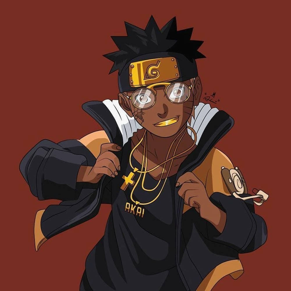 Representing Naruto Style With A Touch Of Gucci Background