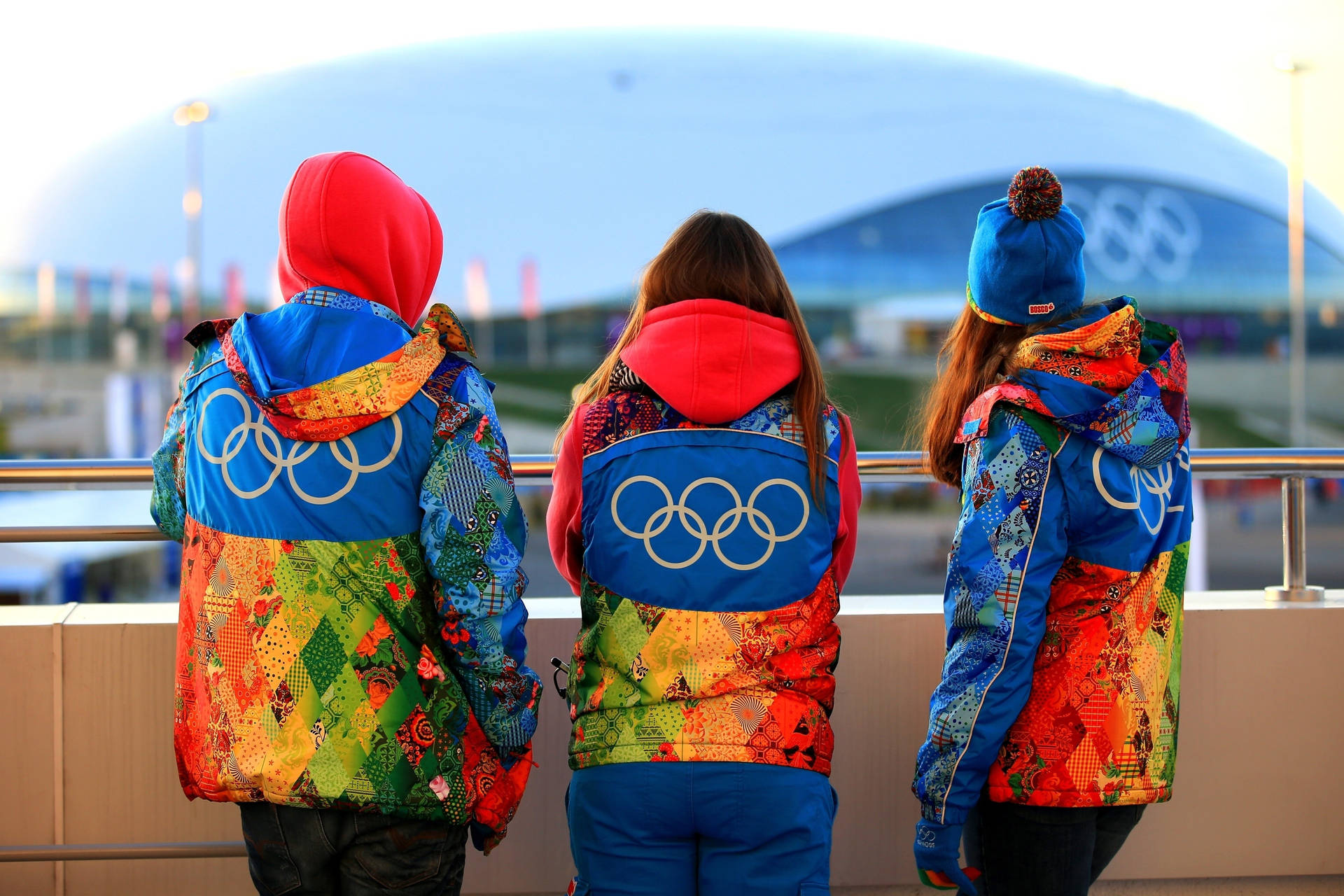 Representing Their Countries, Athletes Come Together For The Olympic Games In Colourful Jackets.