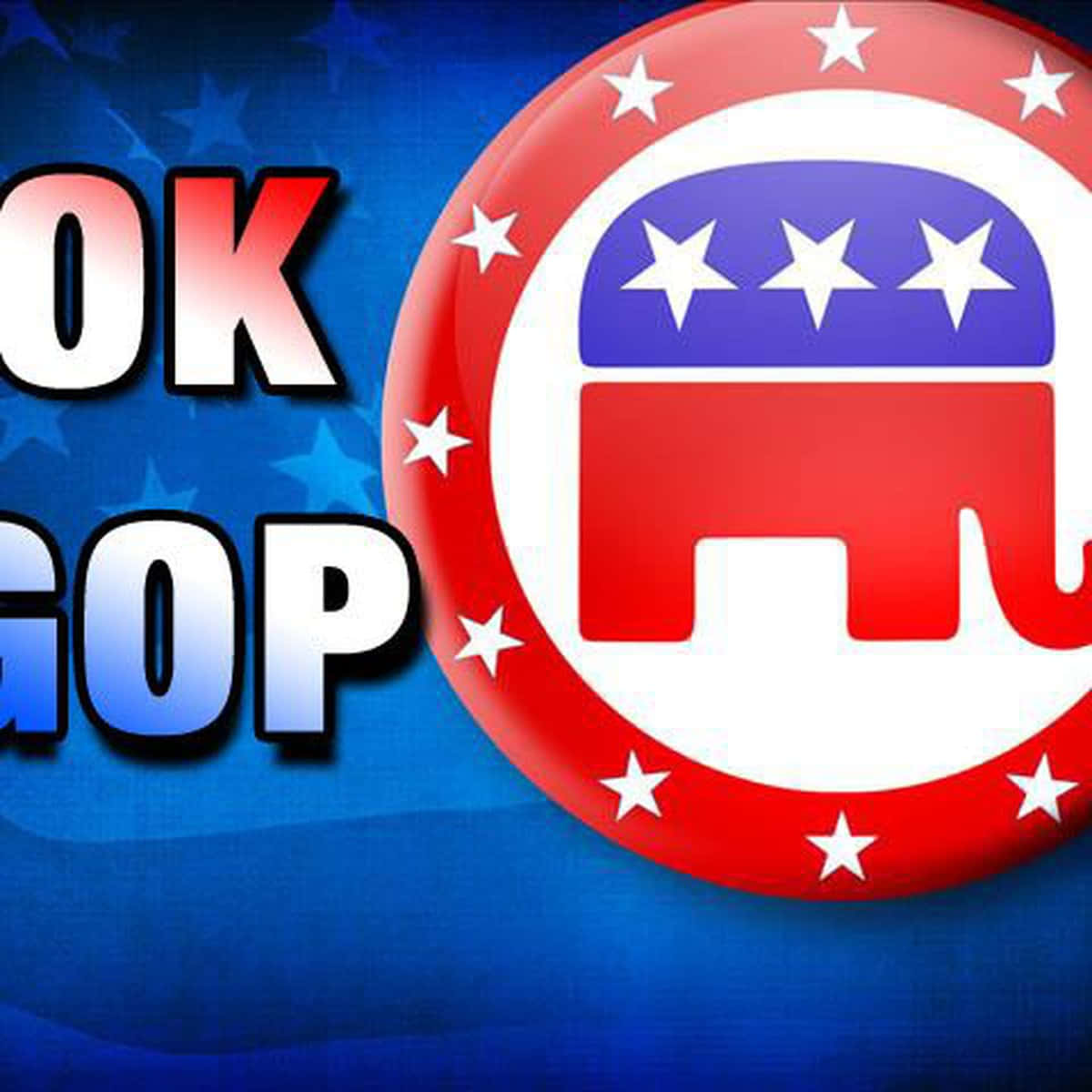 Republican Elephant Circle Emblem