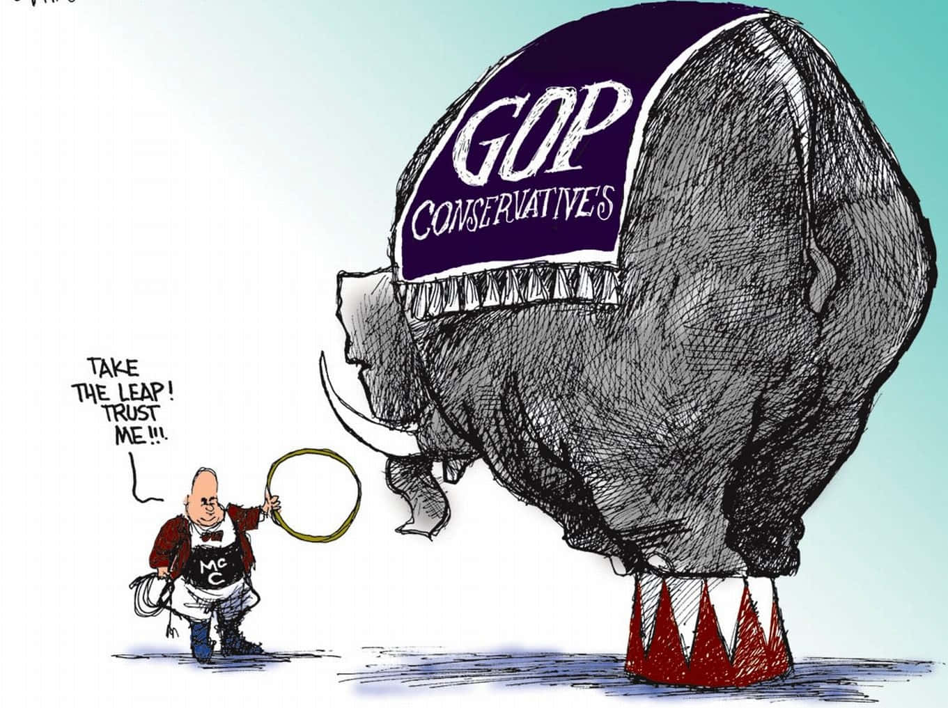 Republican Party Editorial Cartoon